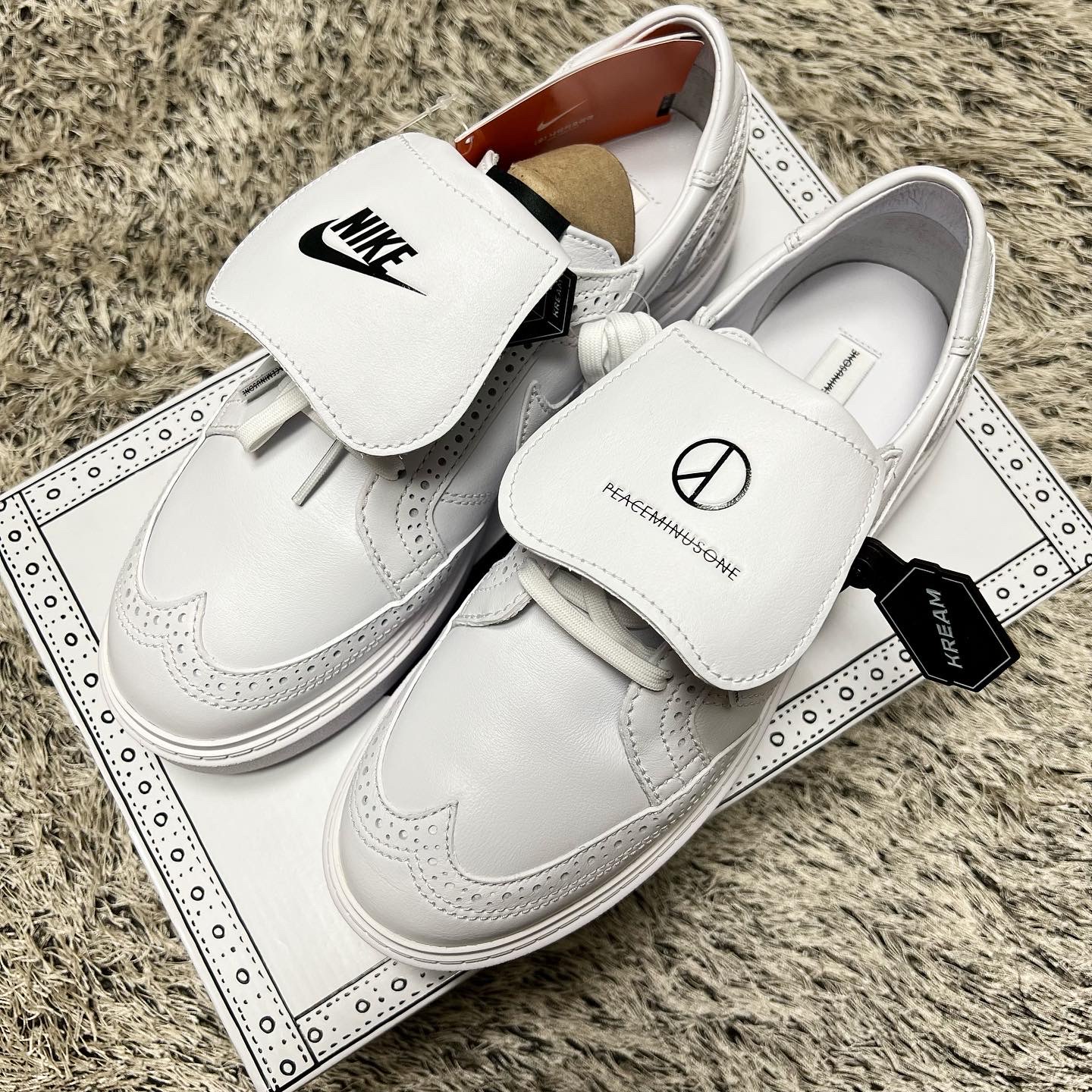 Nike x Peaceminusone Kwondo1 White 착용 스타일 - 2