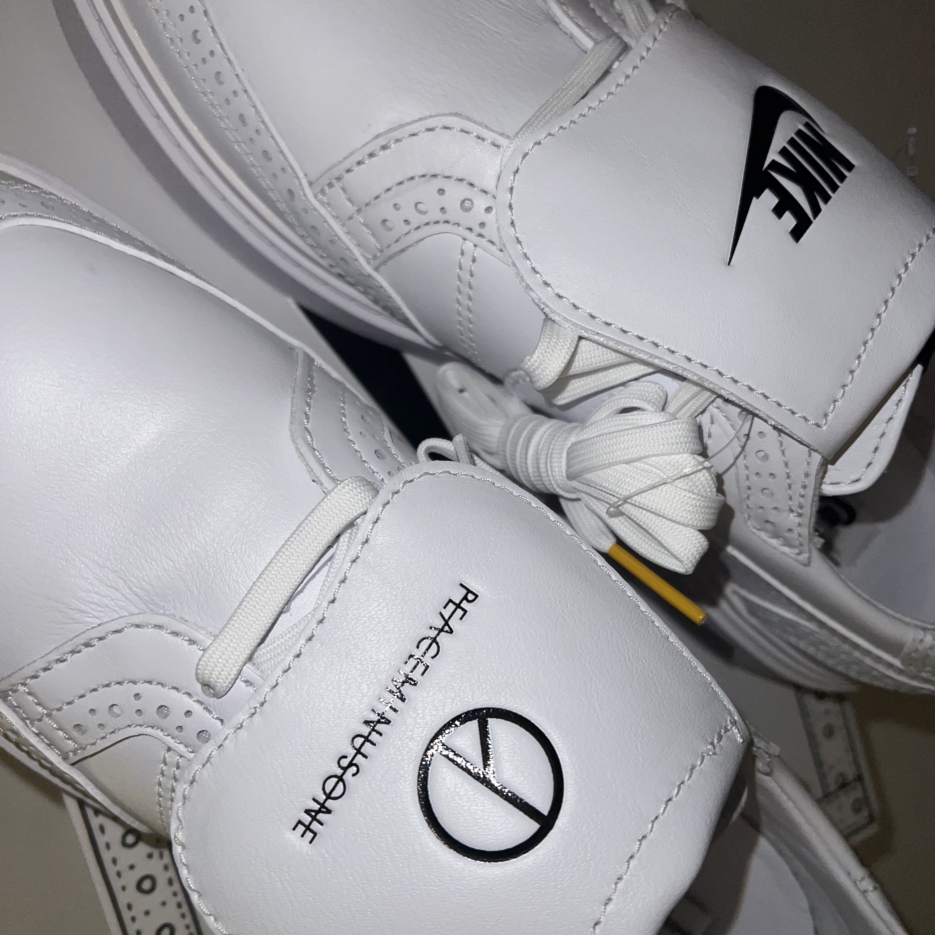 Nike x Peaceminusone Kwondo1 White 착용 스타일