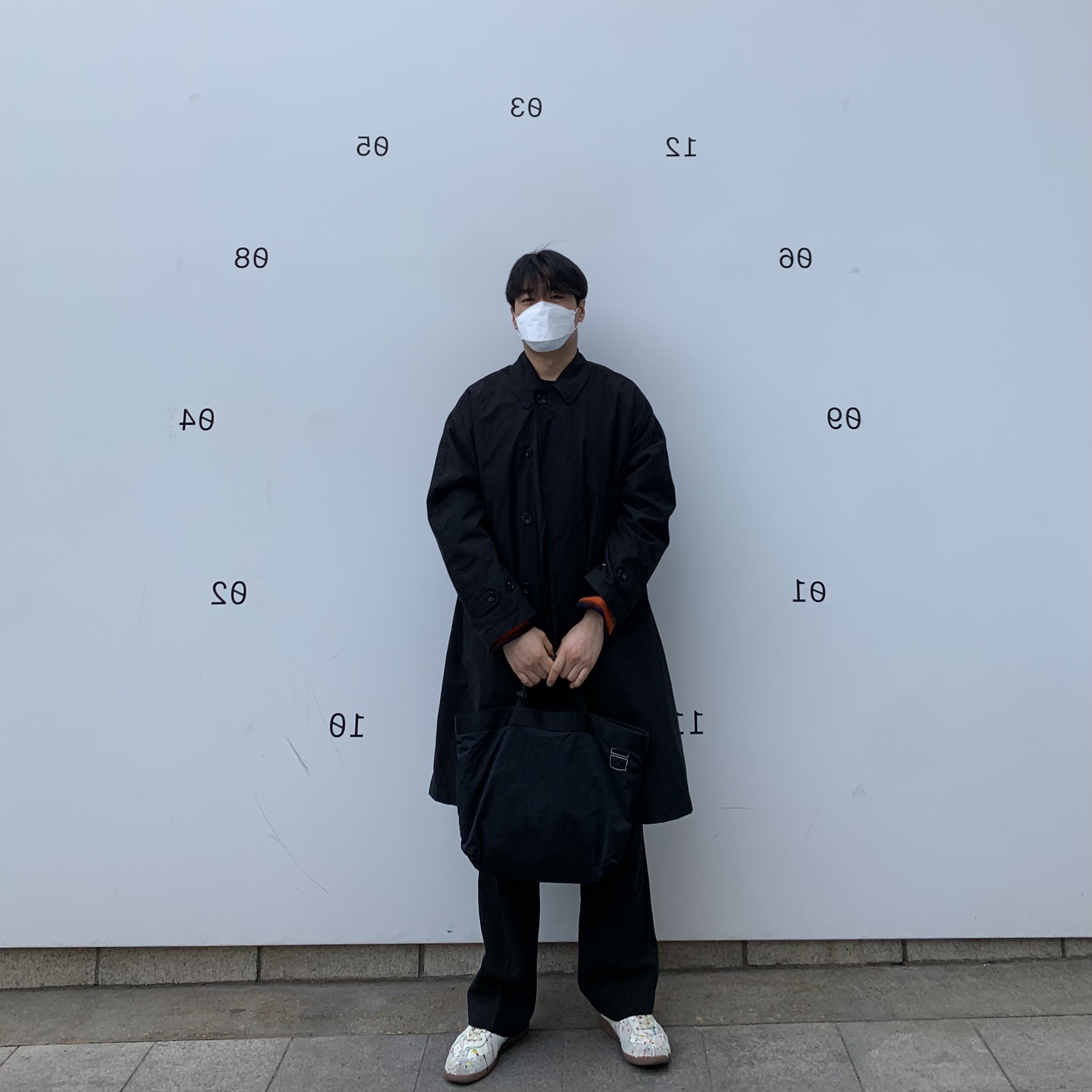 Maison Margiela Replica Paint Drop Sneakers 착용 스타일