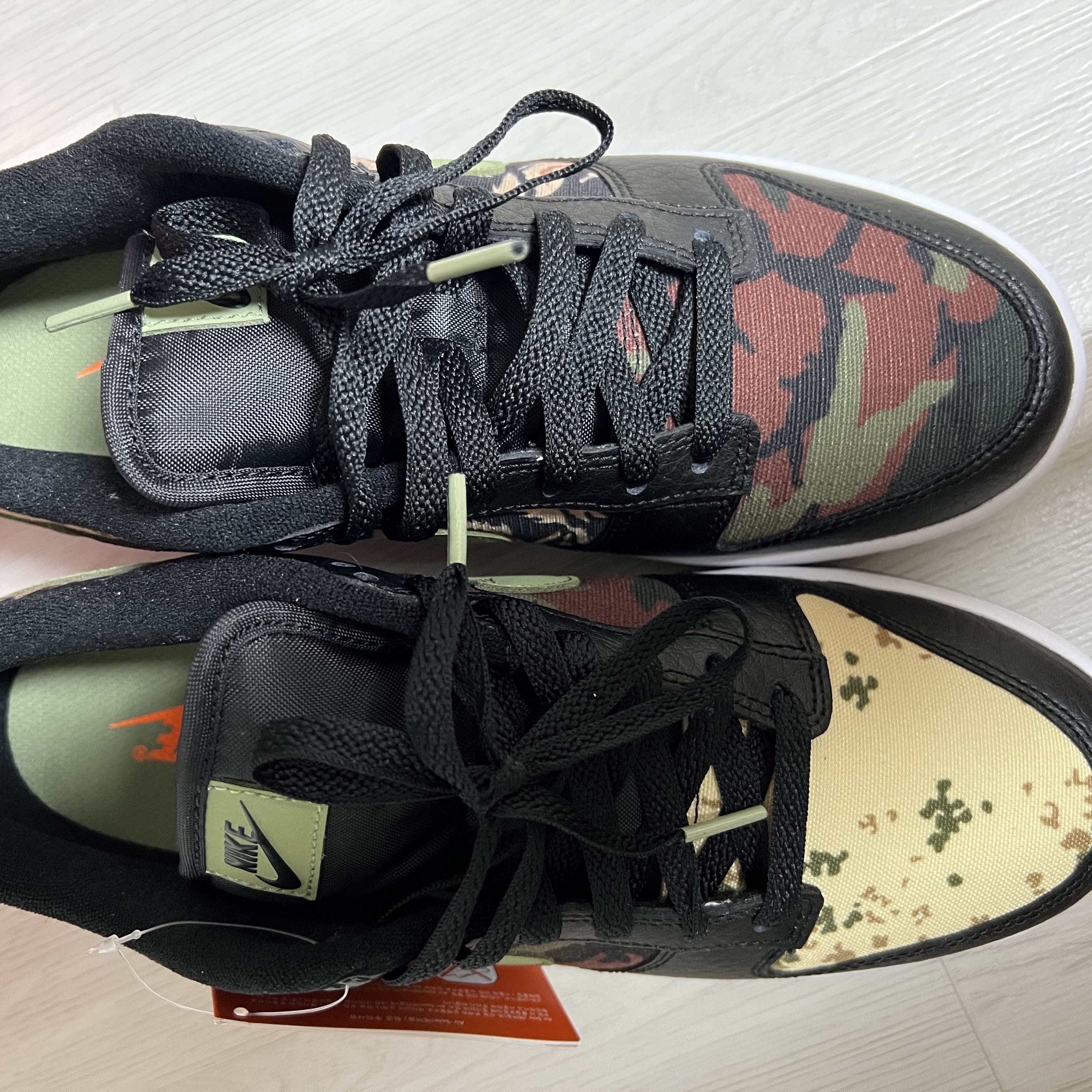 Nike Dunk Low SE Black Multi Camo 착용 스타일 - 4