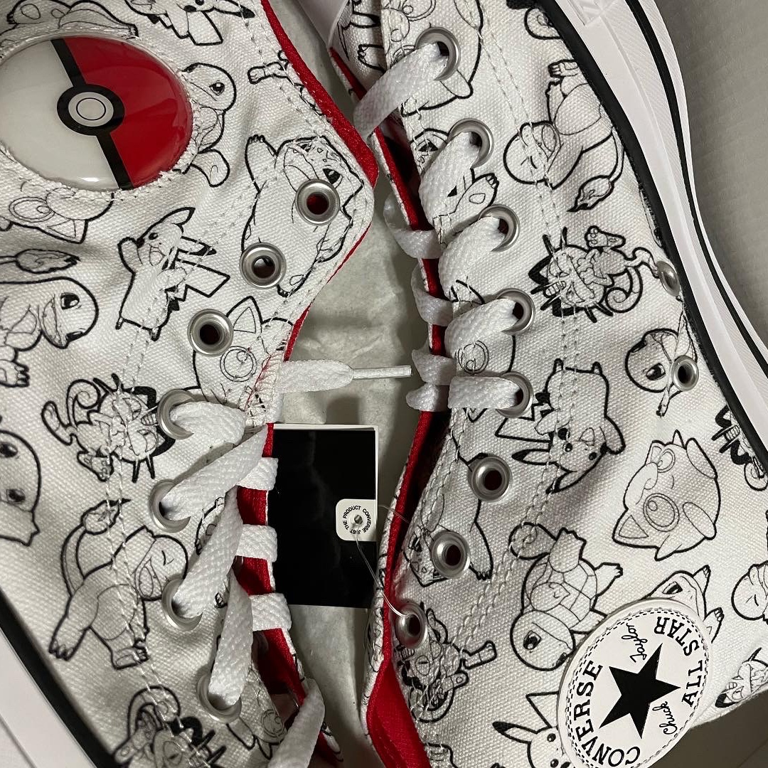 Converse x Pokemon Chuck Taylor All Star Hi Pokeball 착용 스타일