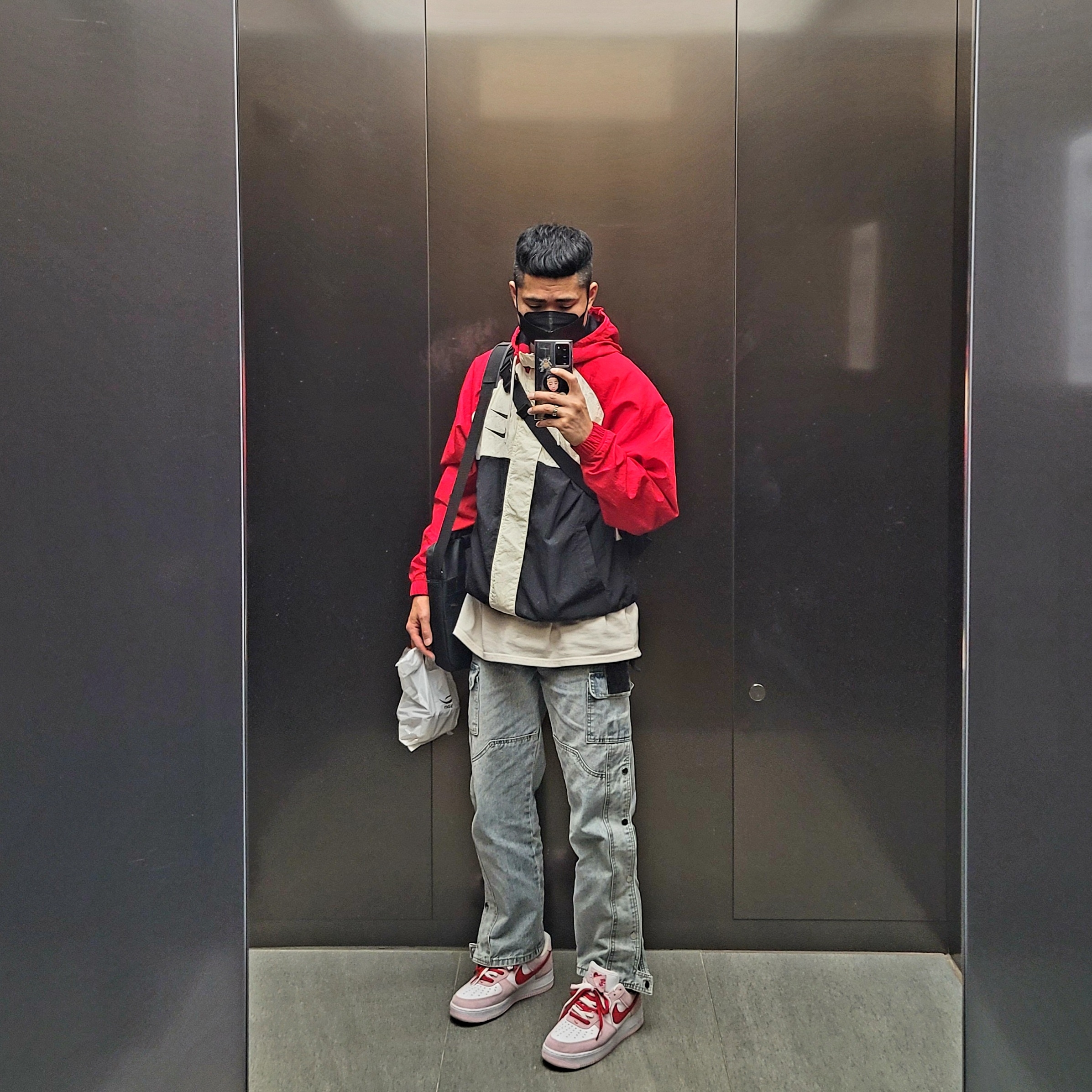Nike Air Force 1 '07 QS Valentine's Day, Nike x Stussy Douglas Firs to Palm Trees T-Shirt - Asia 착용 스타일