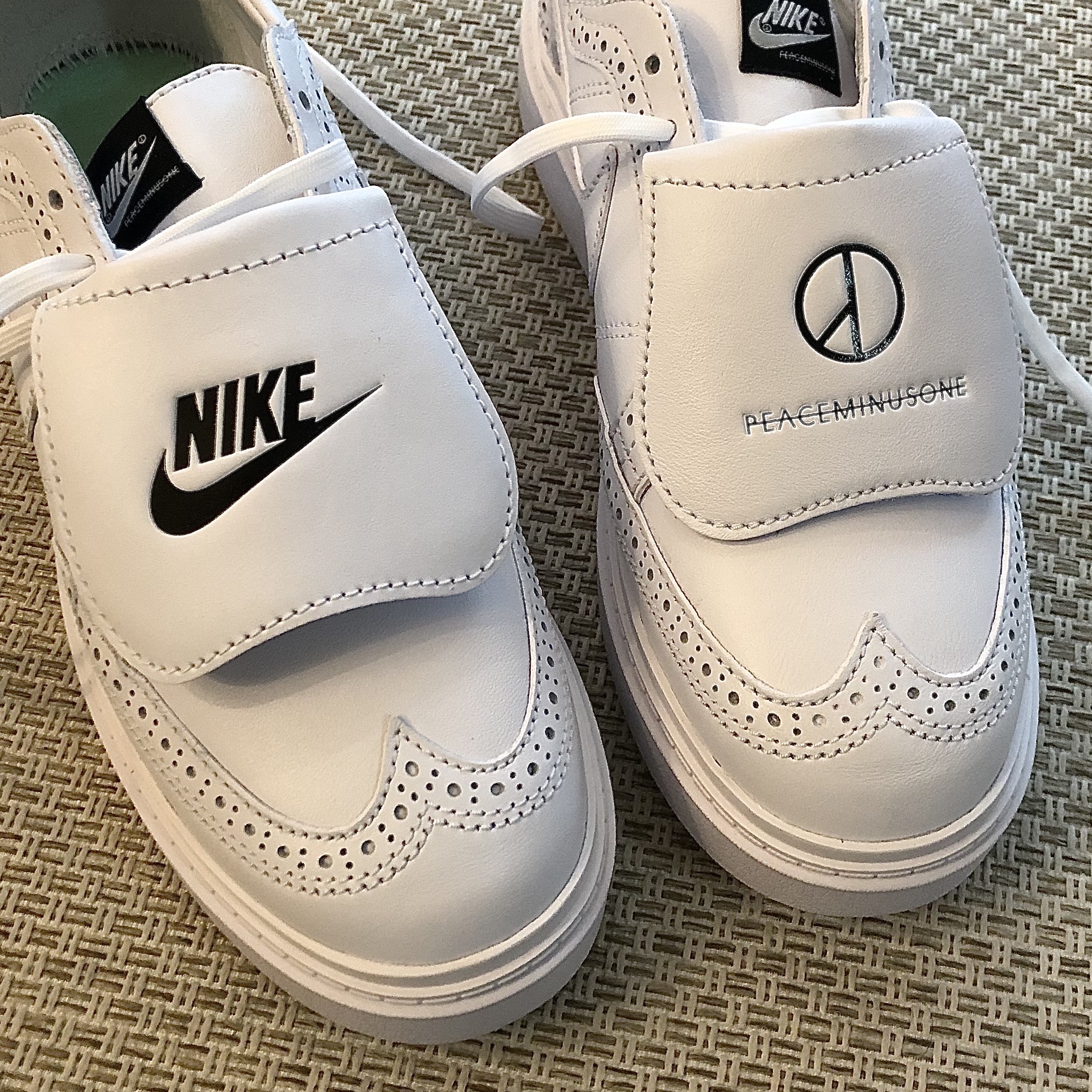 Nike x Peaceminusone Kwondo1 White 착용 스타일 - 1