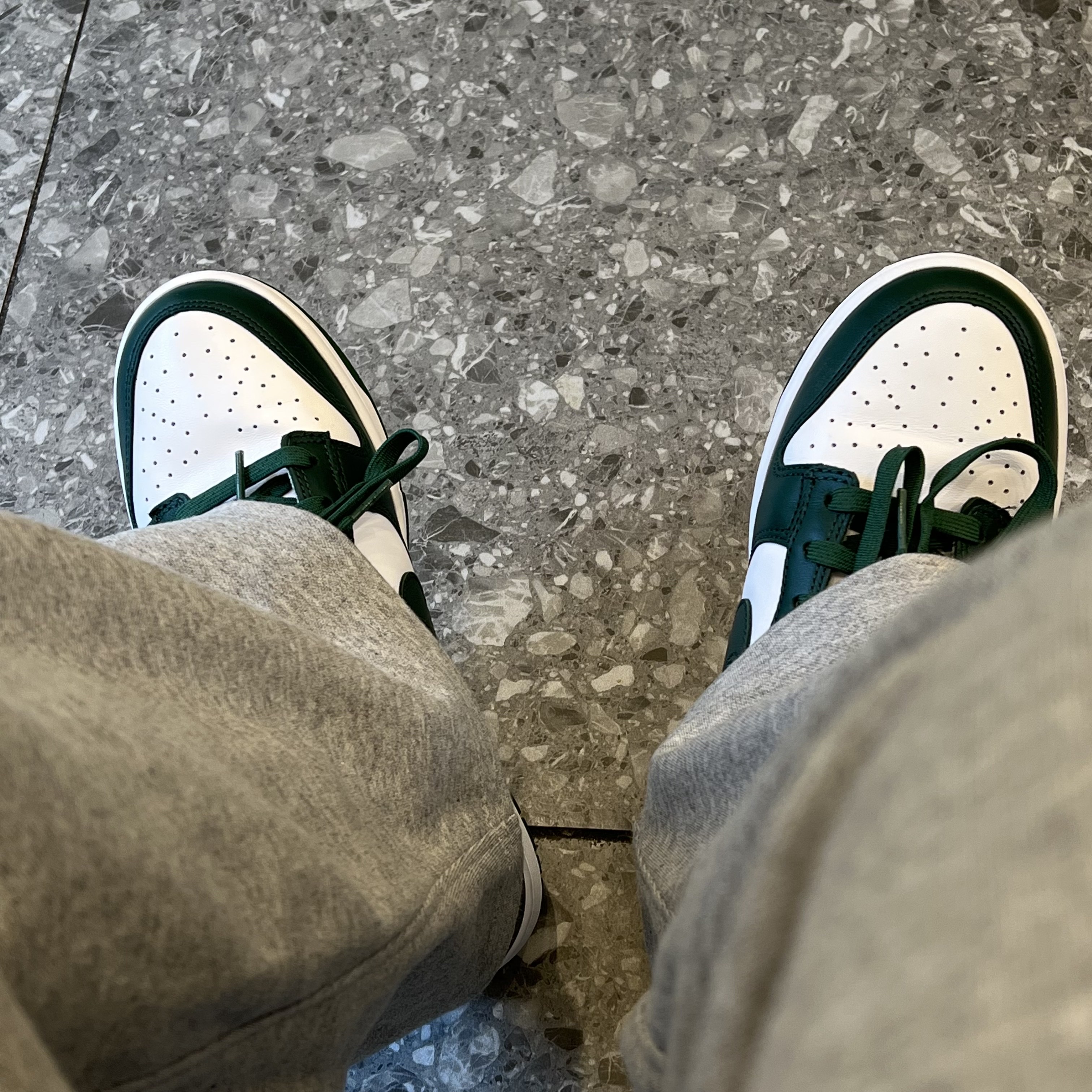 Nike Dunk Low Retro Varsity Green 착용 스타일