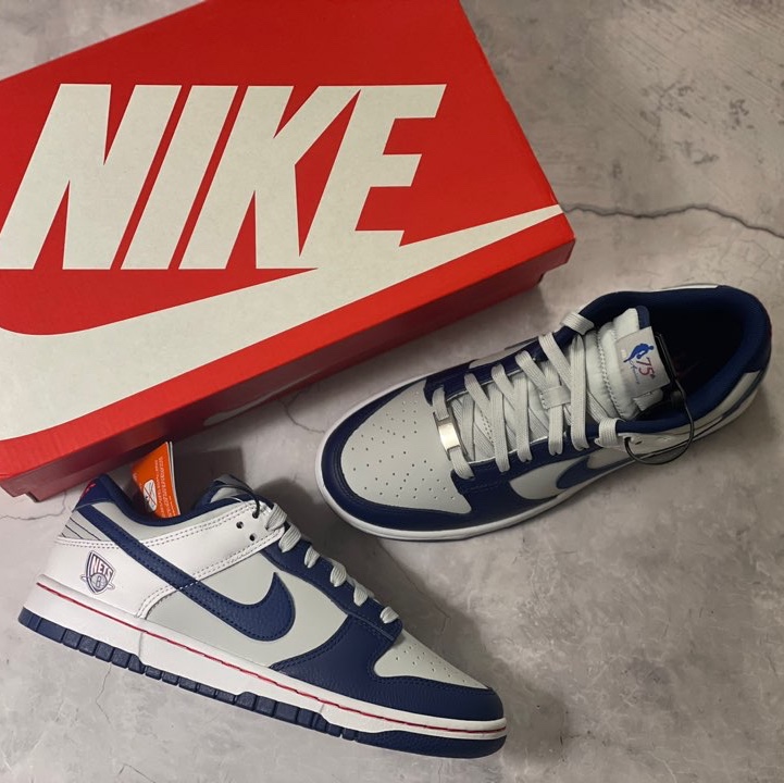 Nike x NBA Dunk Low Retro EMB Nets 착용 스타일 - 1