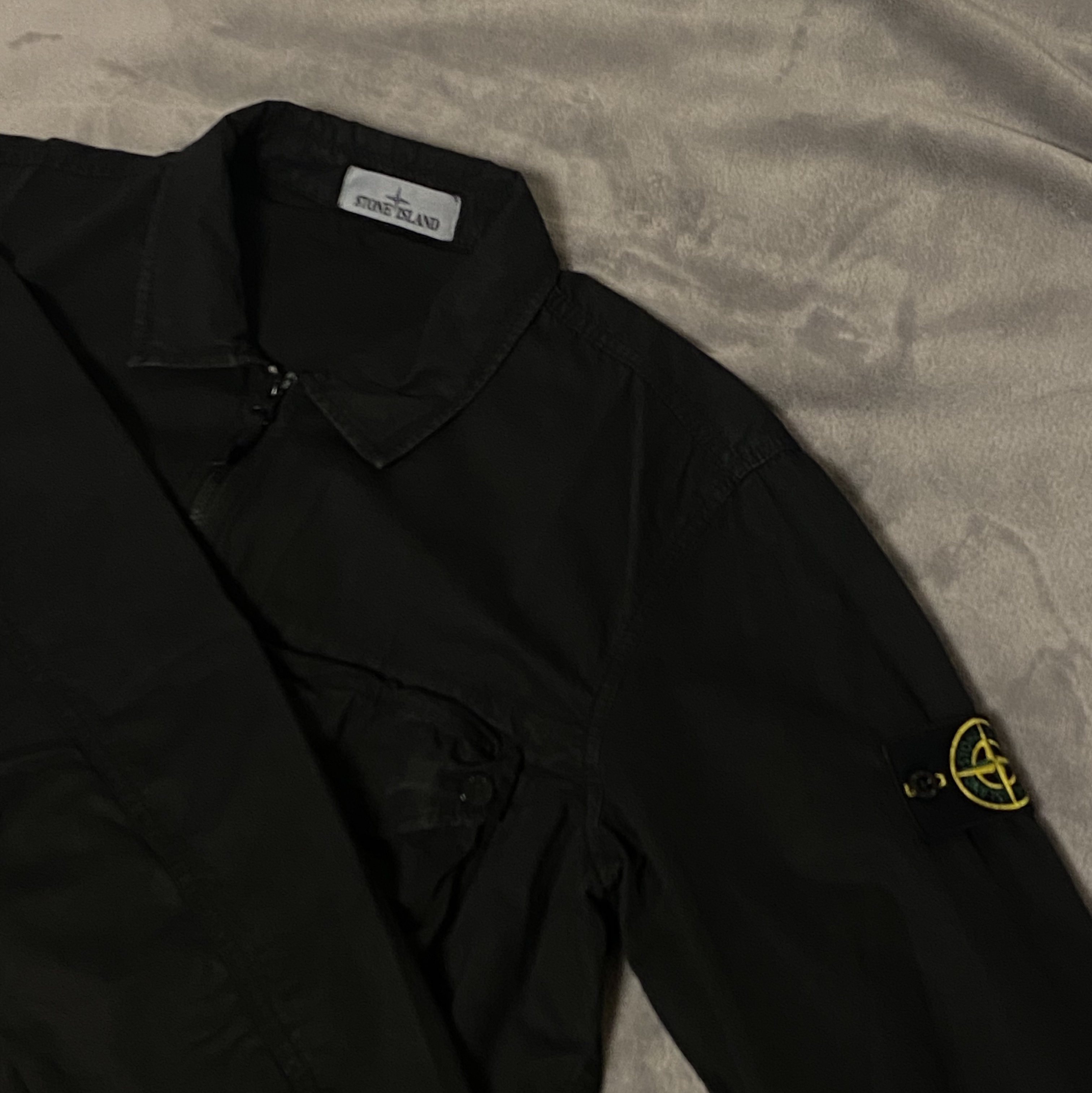 Stone Island 117WN T.CO+OLD Overshirt Black - 21SS 착용 스타일