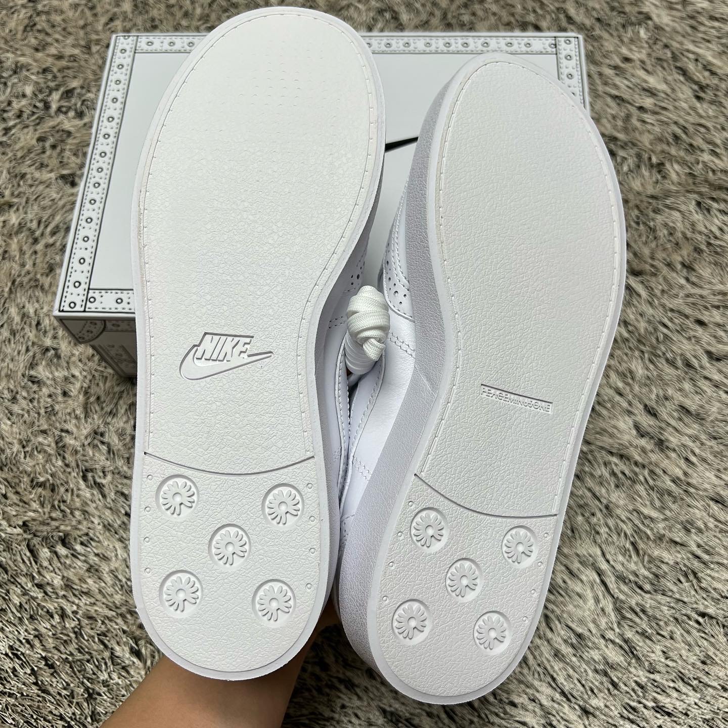 Nike x Peaceminusone Kwondo1 White 착용 스타일 - 5