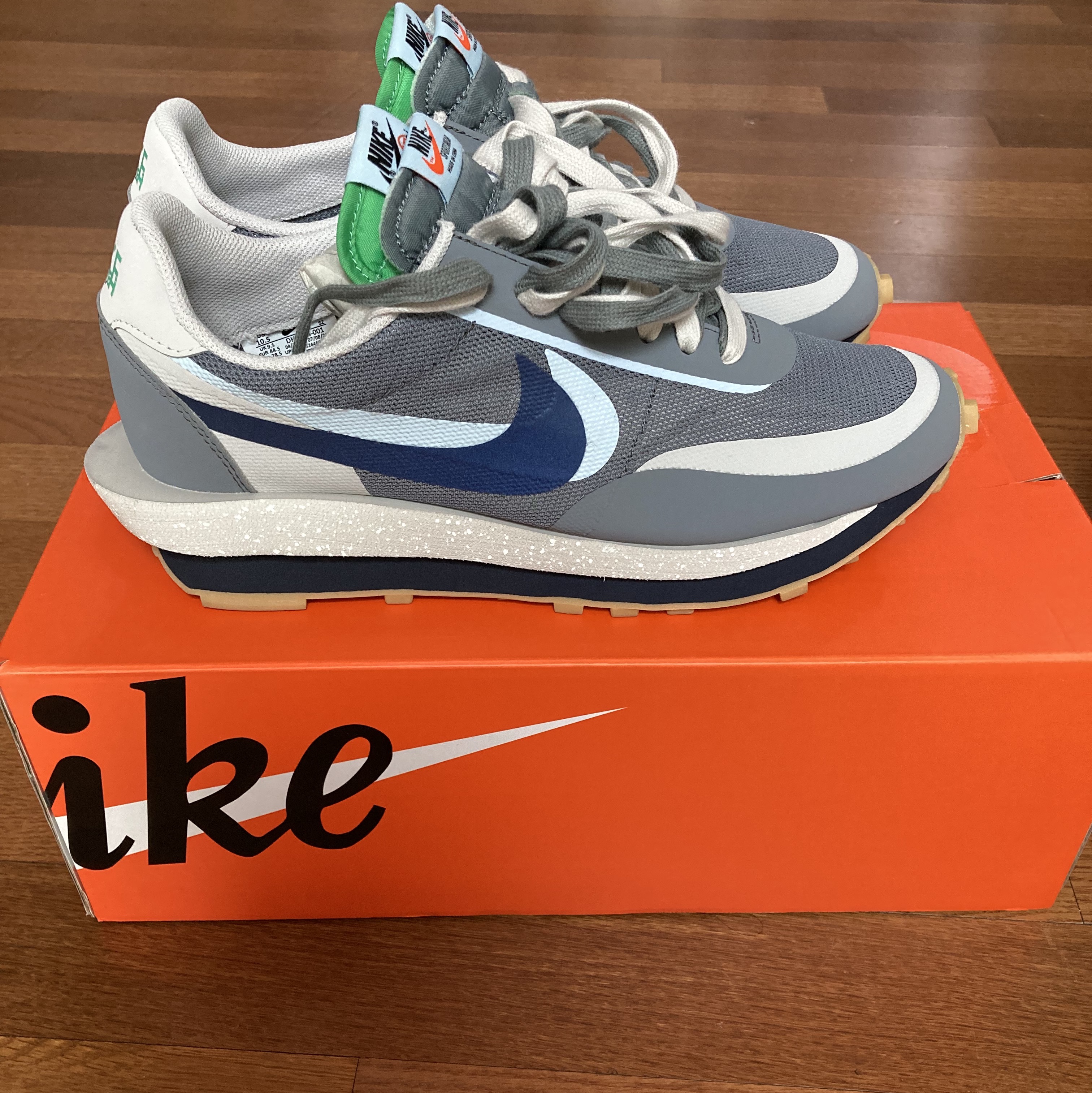 Nike x Sacai x Clot LDWaffle Cool Grey 착용 스타일 - 2