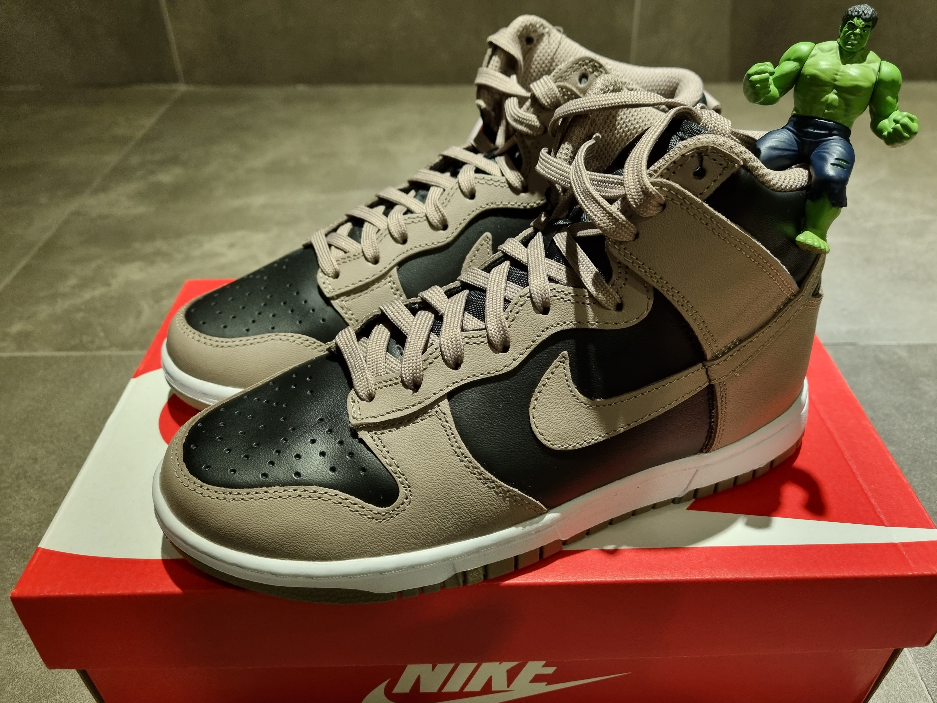 (W) Nike Dunk High Moon Fossil 착용 스타일 - 2