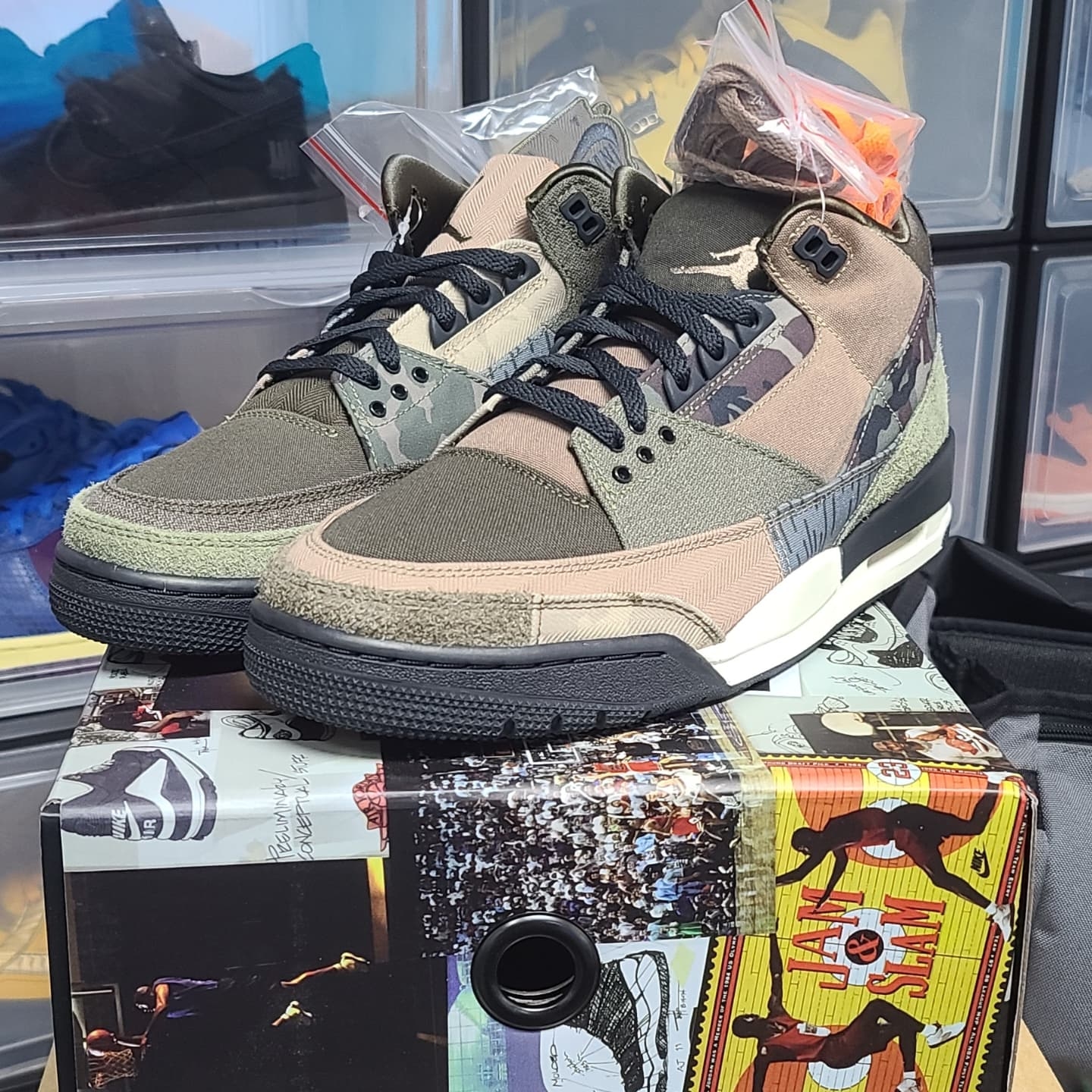 Jordan 3 Retro SE Patchwork 착용 스타일
