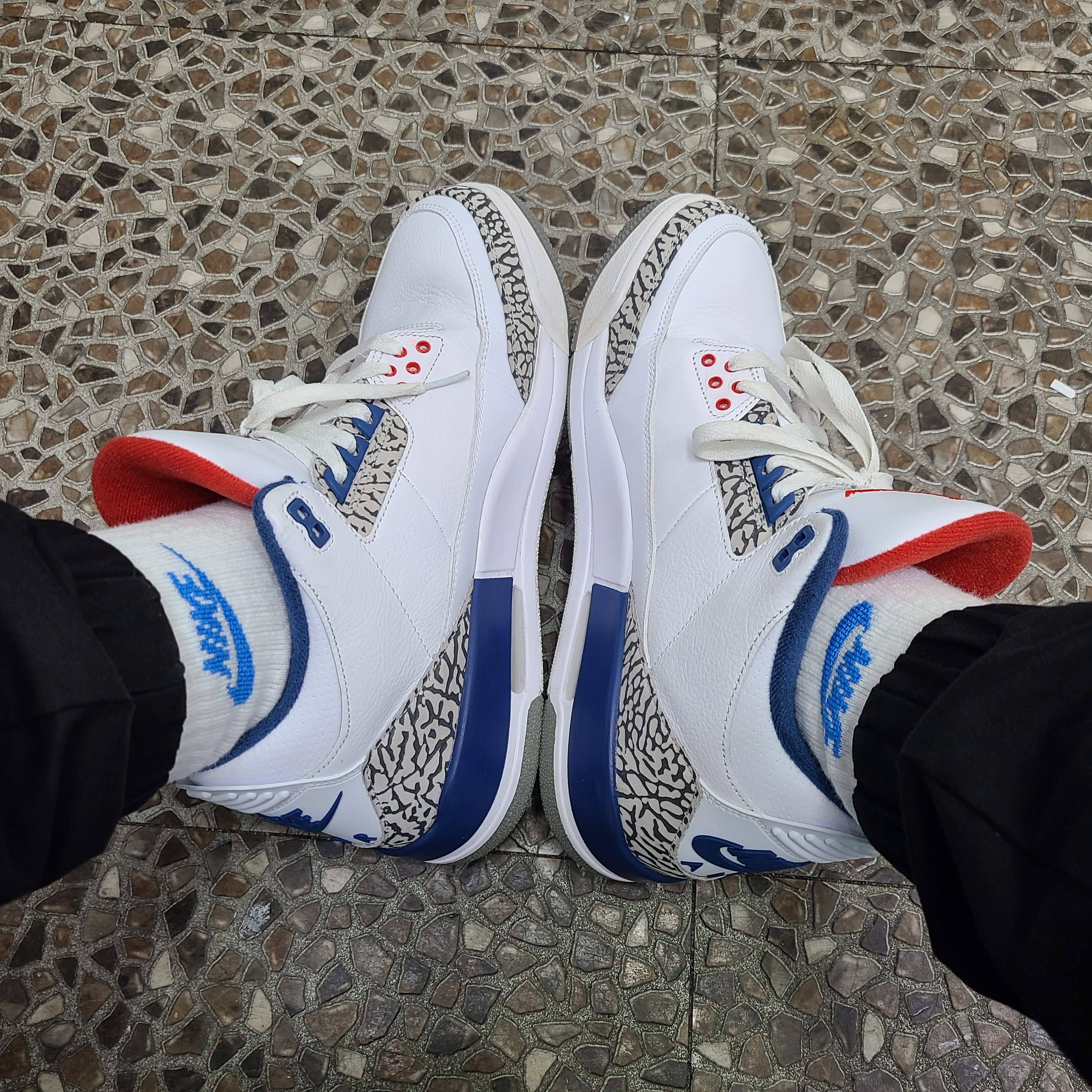 Jordan 3 Retro OG True Blue 2016 착용 스타일 - 1