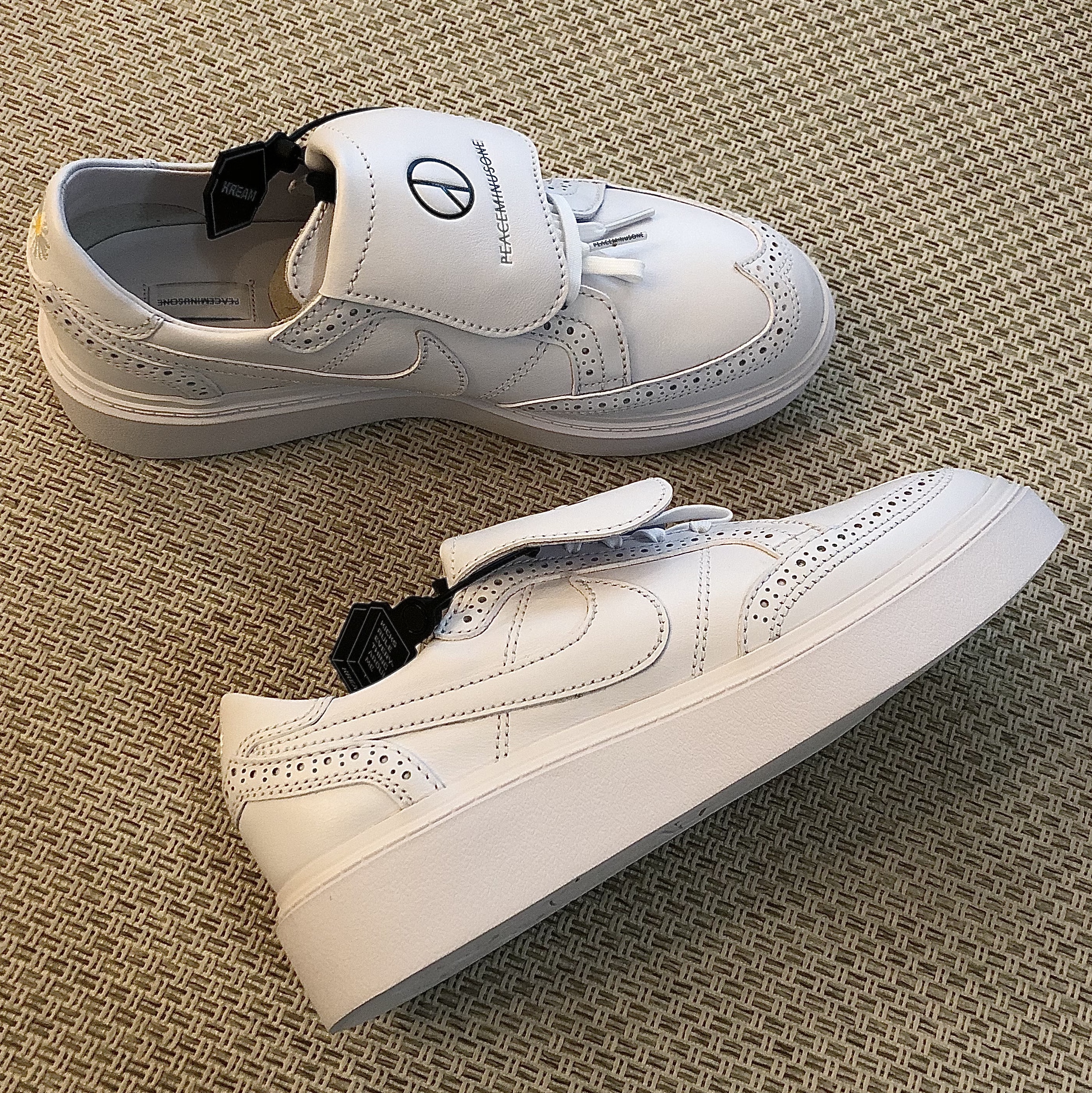 Nike x Peaceminusone Kwondo1 White 착용 스타일 - 2