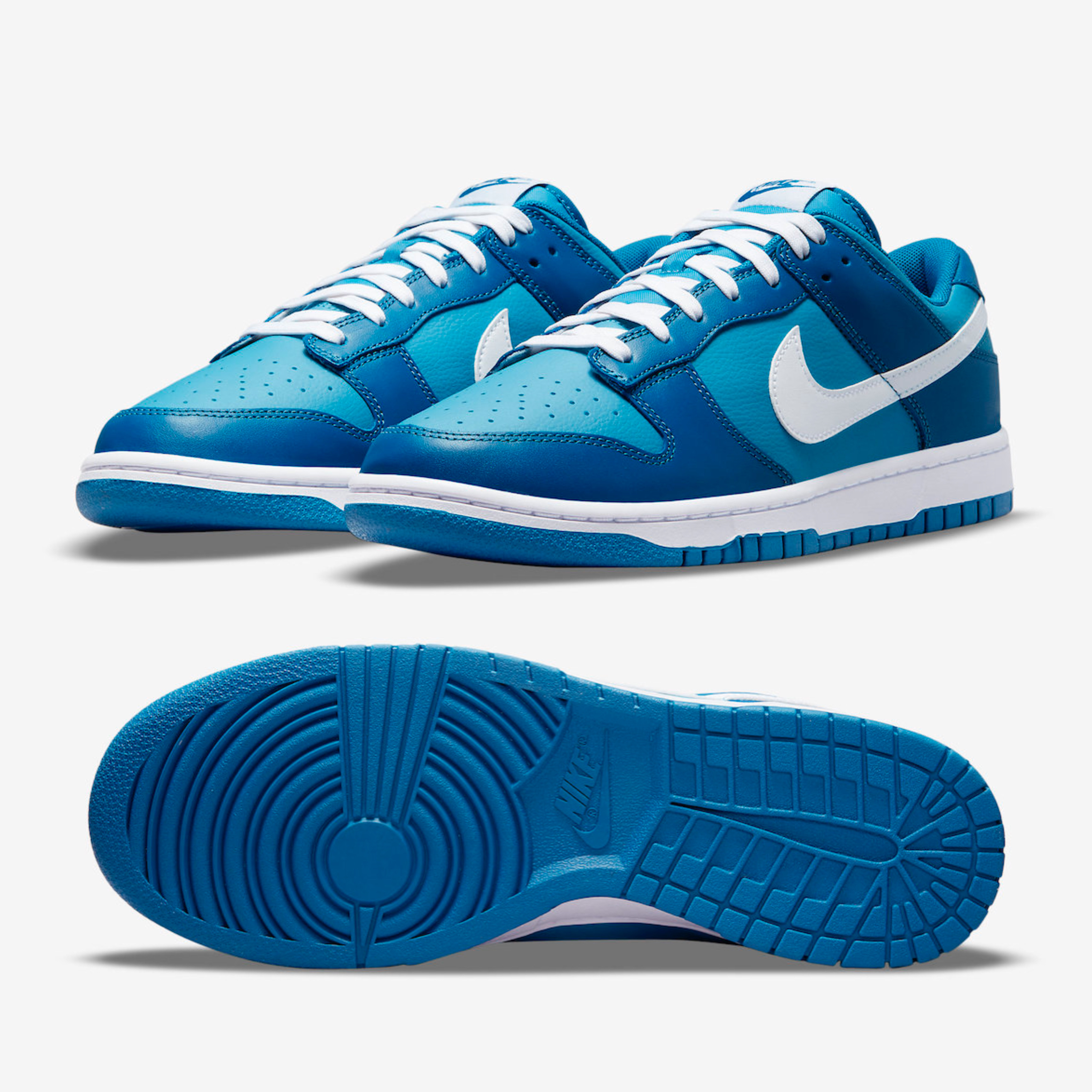 Nike Dunk Low Retro Dark Marina Blue 착용 스타일 - 2