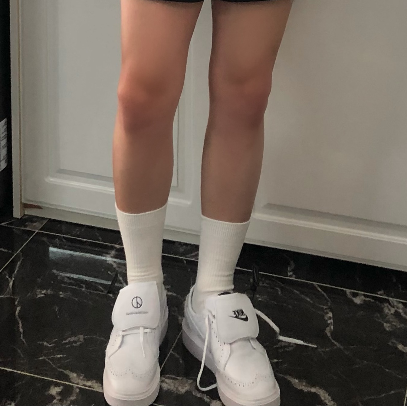 Nike x Peaceminusone Kwondo1 White 착용 스타일 - 5