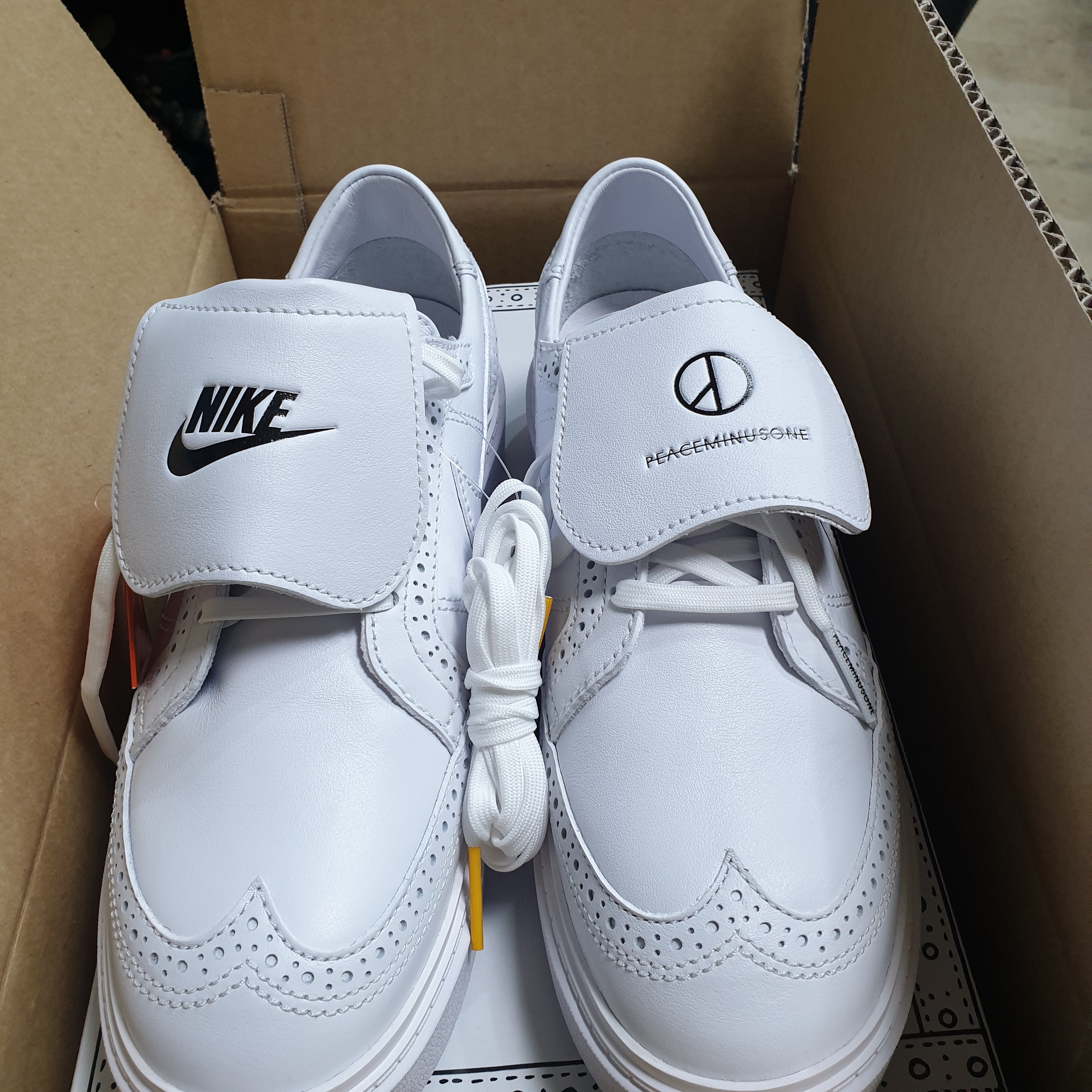 Nike x Peaceminusone Kwondo1 White 착용 스타일 - 1