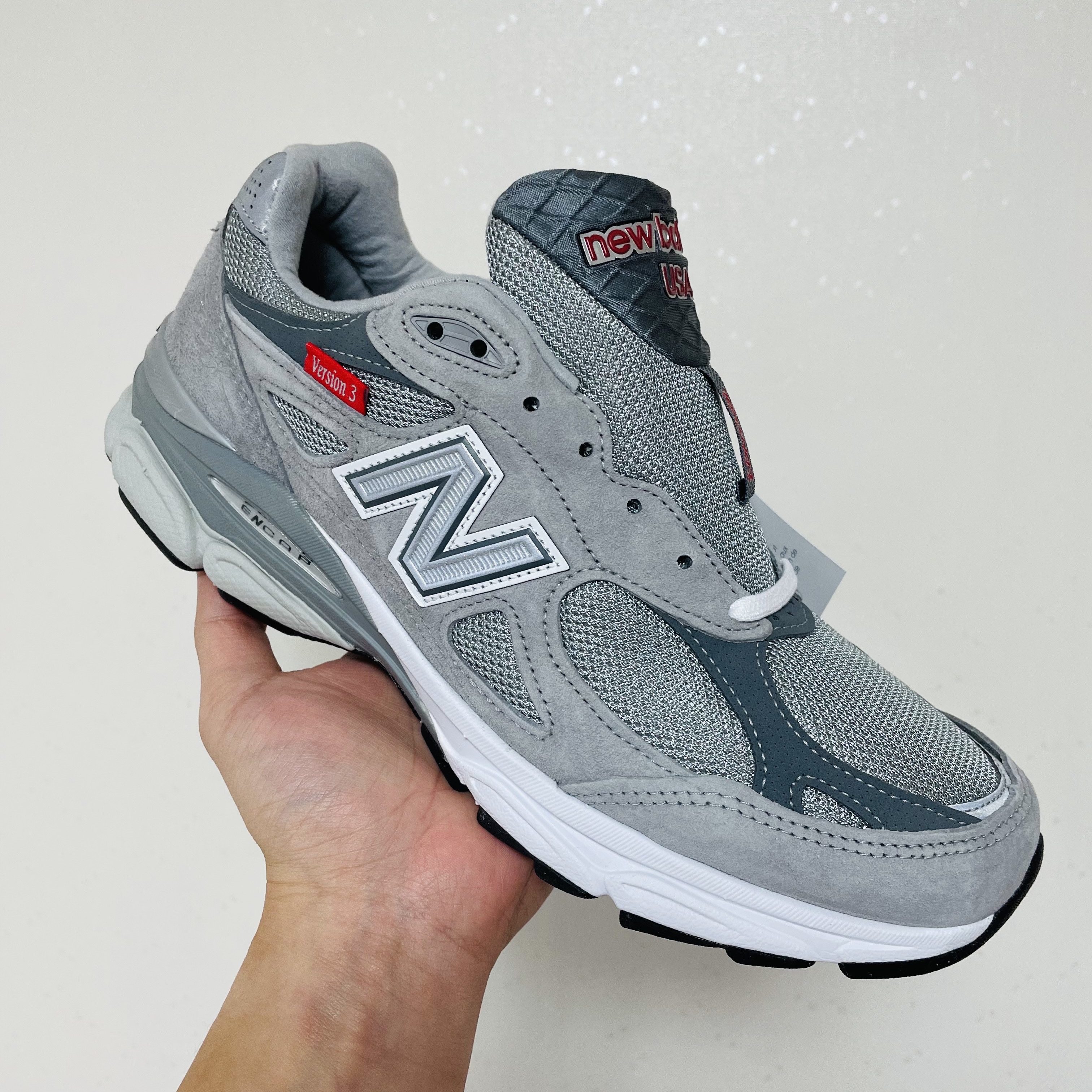 New Balance 990vs3 Made in USA Grey - D Standard 착용 스타일