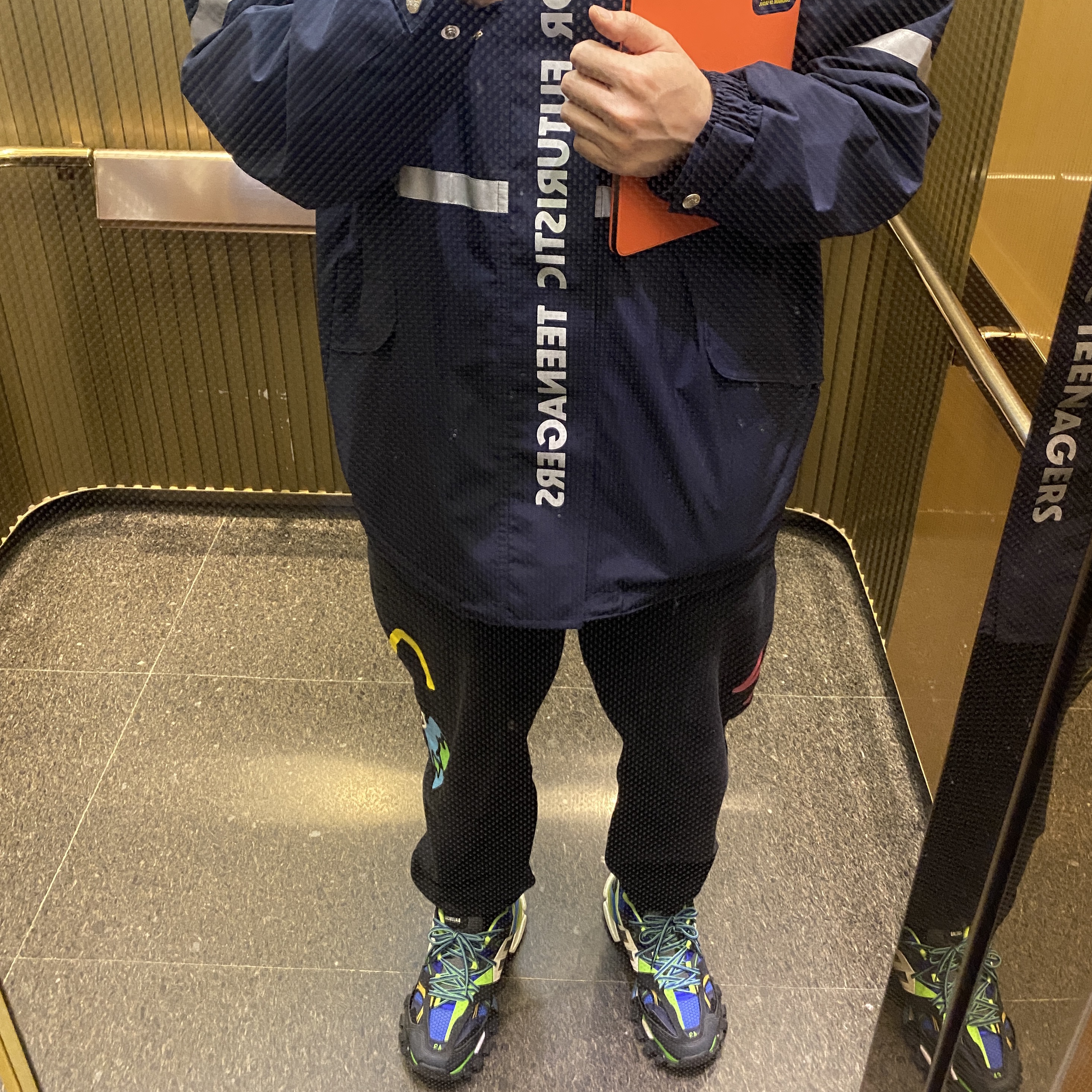 Balenciaga Track Sneakers Green White Blue 2019 착용 스타일