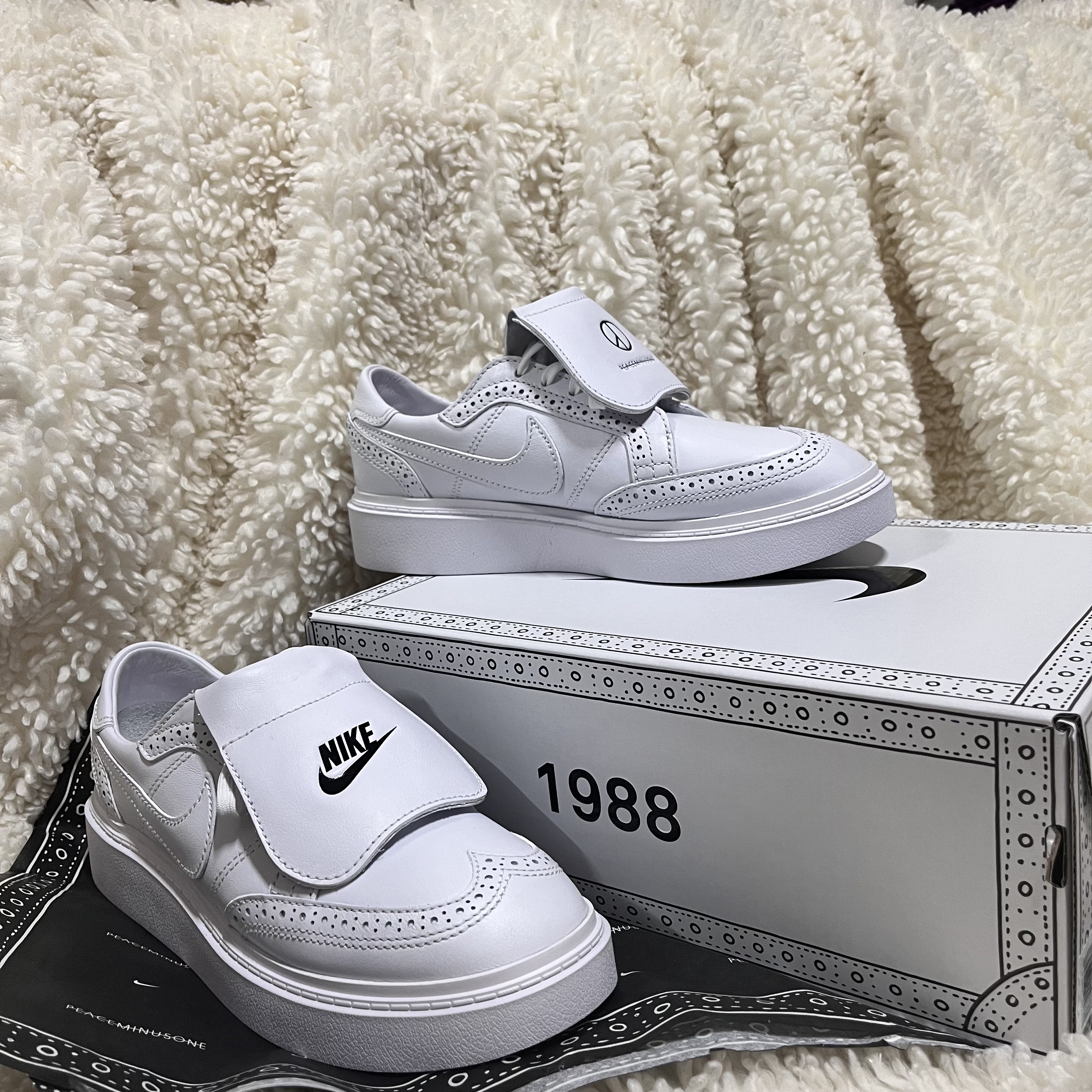 Nike x Peaceminusone Kwondo1 White 착용 스타일 - 4