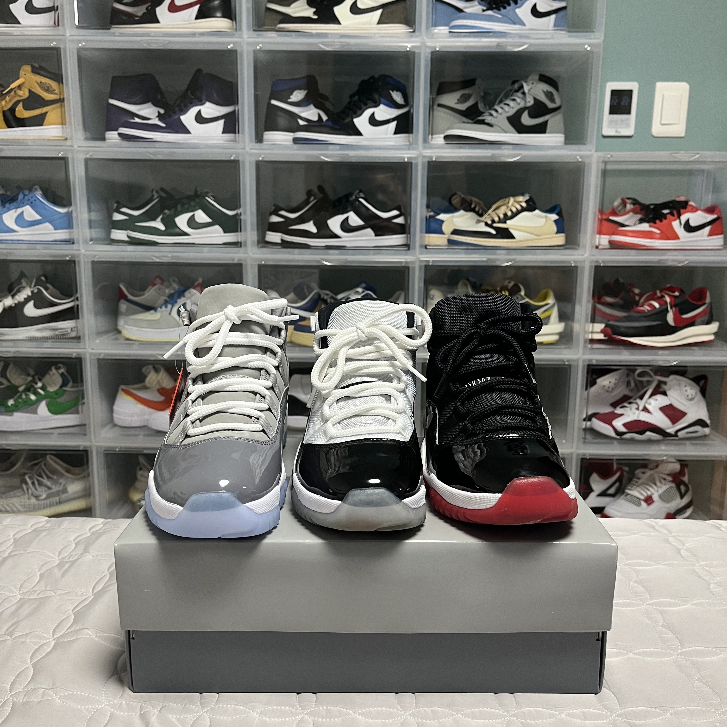 Jordan 11 Retro Cool Grey 2021, Jordan 11 Retro Bred 2019 착용 스타일