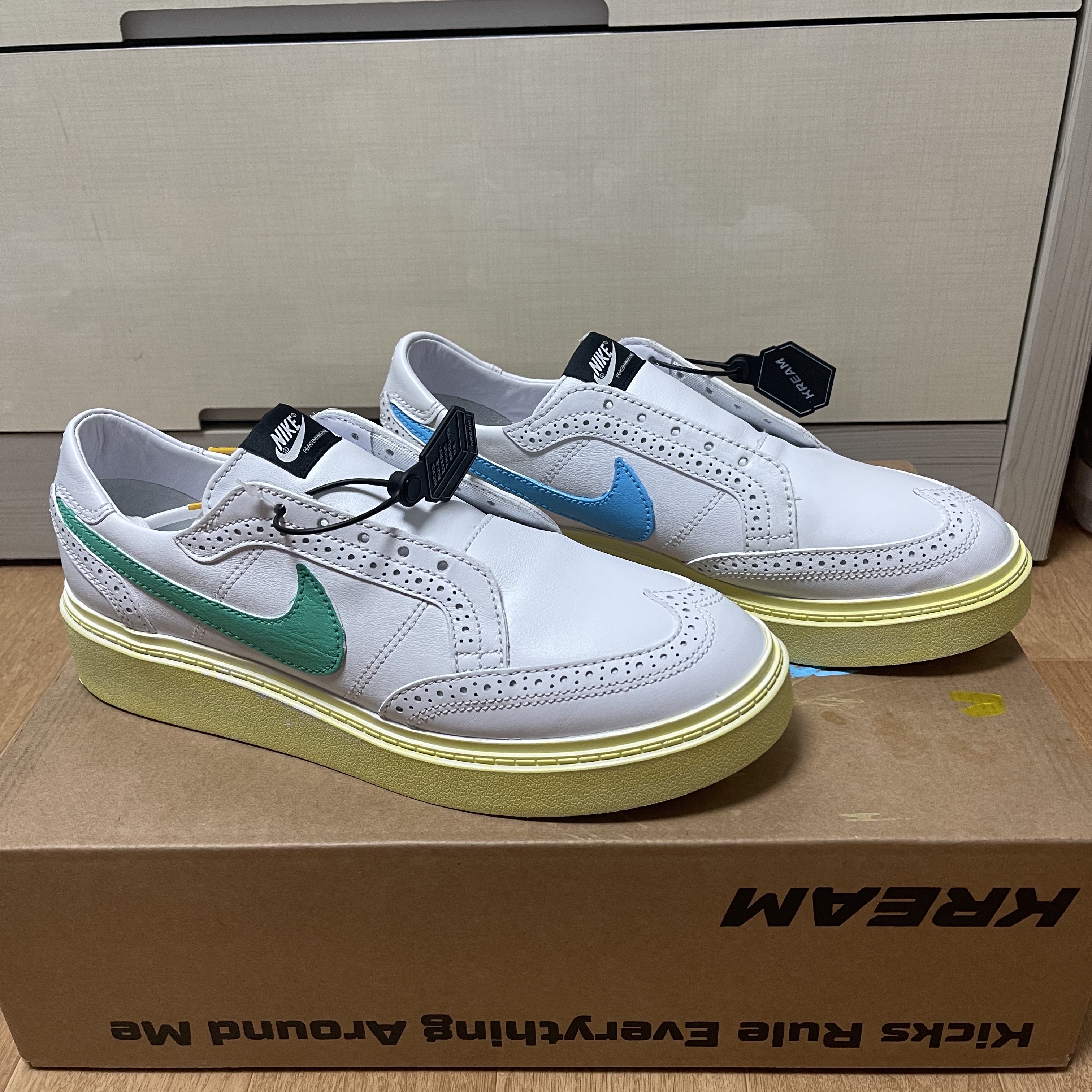 Nike x Peaceminusone Kwondo1 White 착용 스타일 - 2