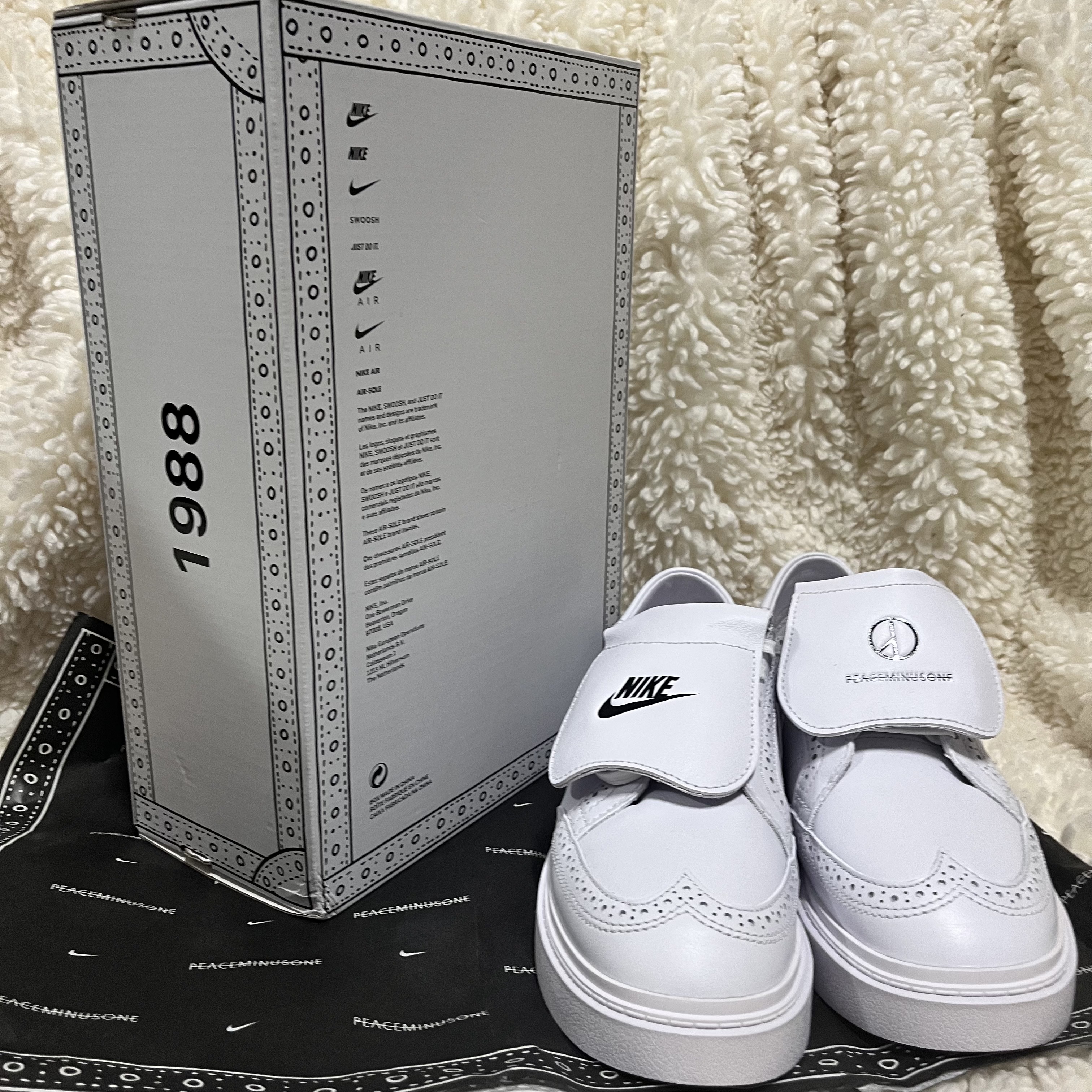 Nike x Peaceminusone Kwondo1 White 착용 스타일 - 3