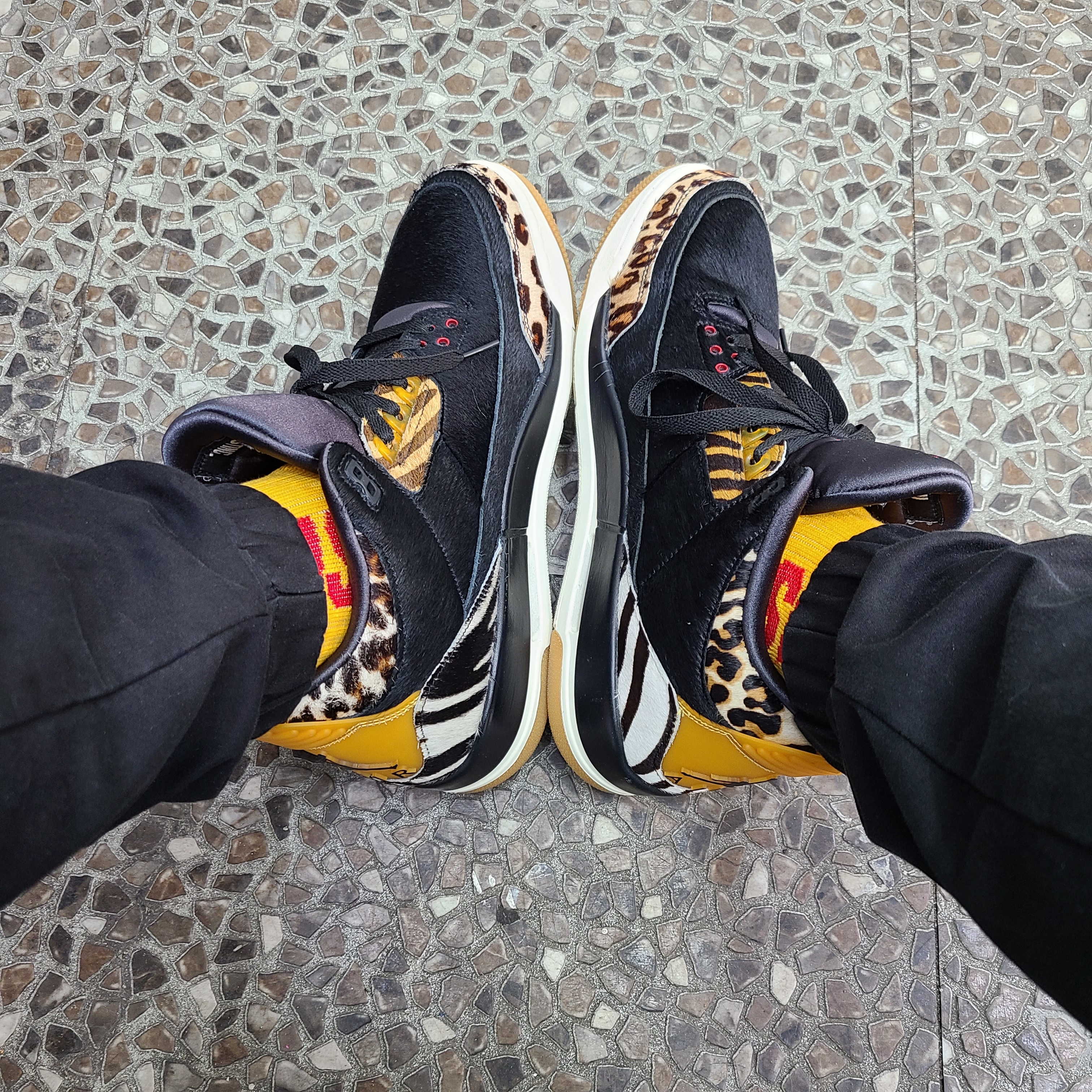 Jordan 3 Retro SE Animal Instinct 착용 스타일 - 1