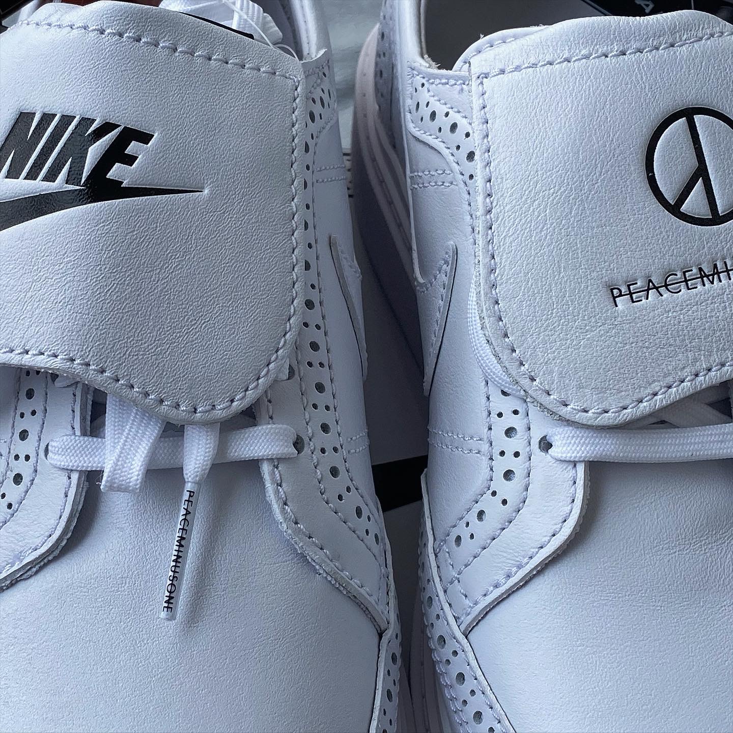 Nike x Peaceminusone Kwondo1 White 착용 스타일 - 3