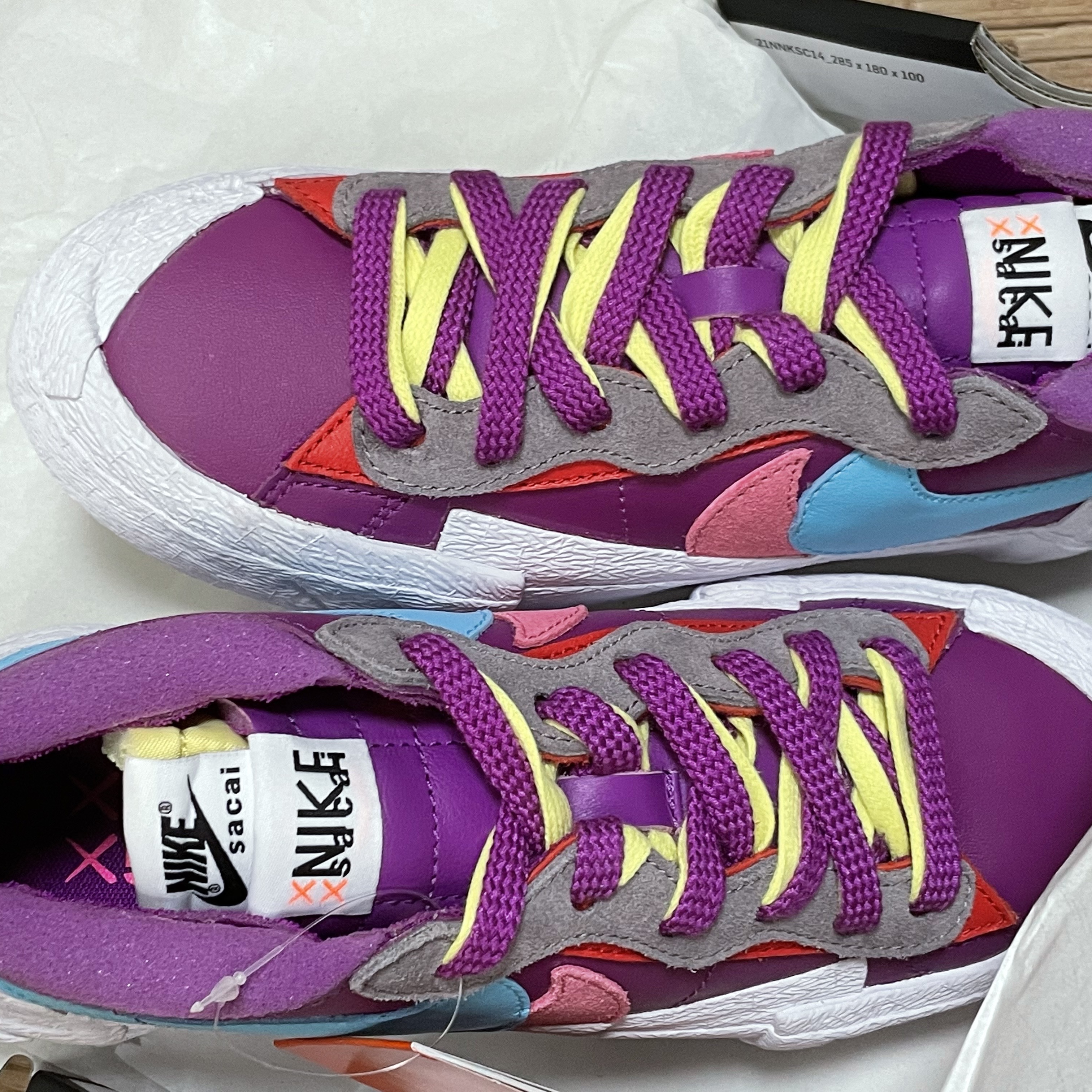 Nike x Sacai x Kaws Blazer Low Purple Dusk 착용 스타일