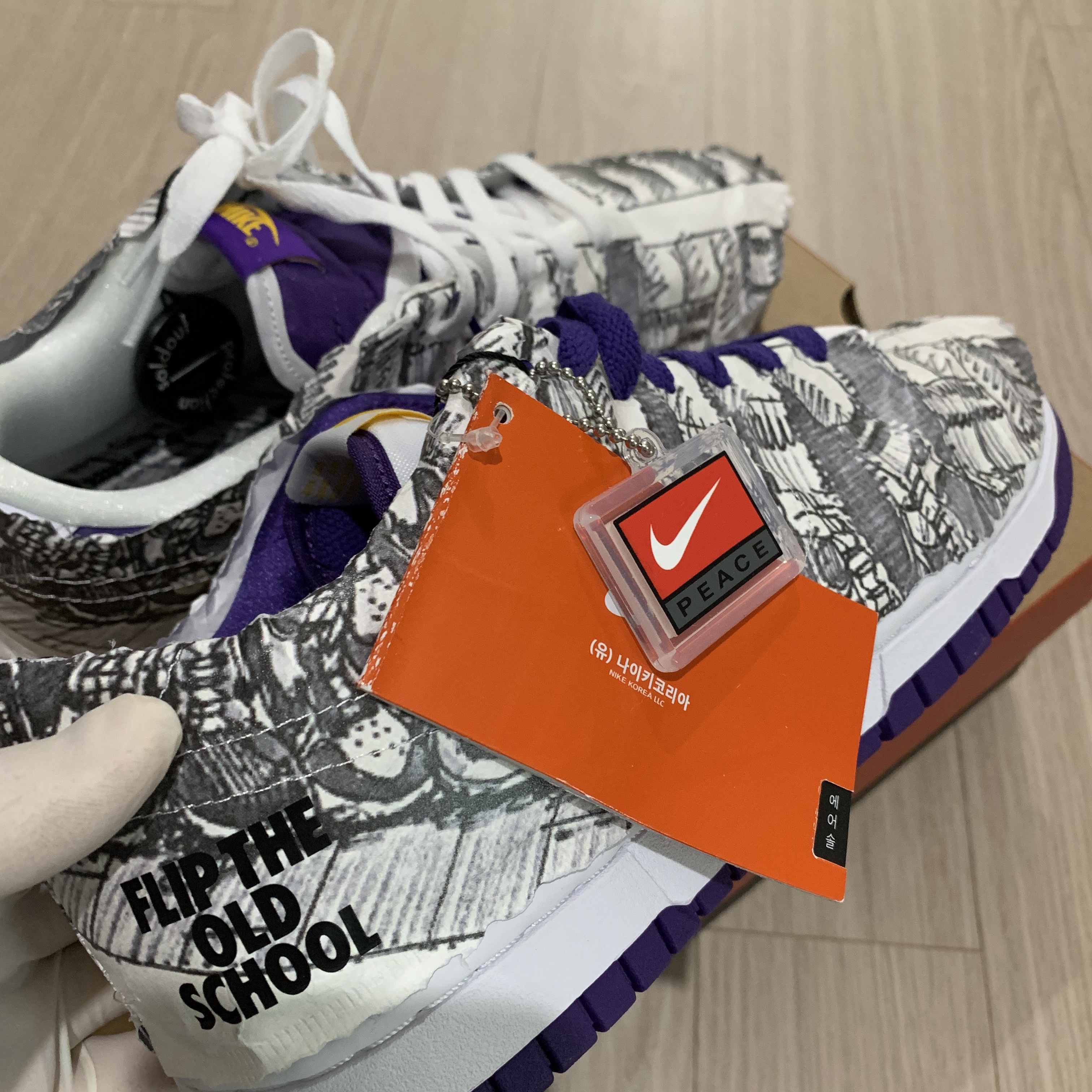 (W) Nike Dunk Low SE Flip 착용 스타일 - 3