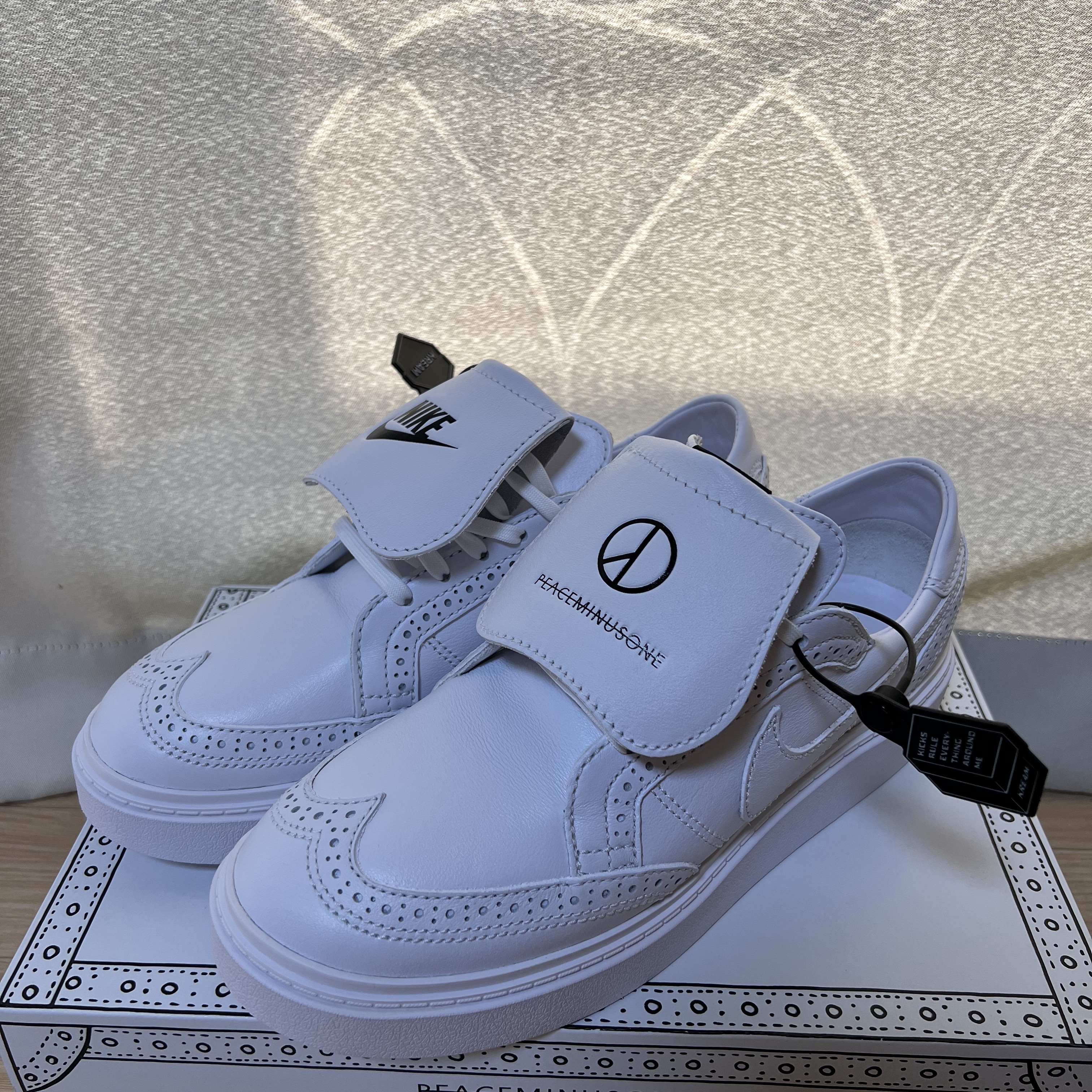 Nike x Peaceminusone Kwondo1 White 착용 스타일