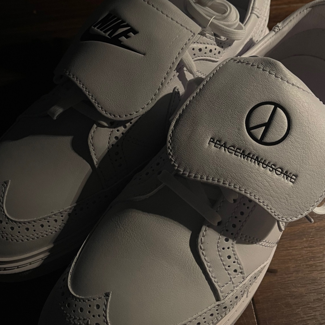 Nike x Peaceminusone Kwondo1 White 착용 스타일 - 1