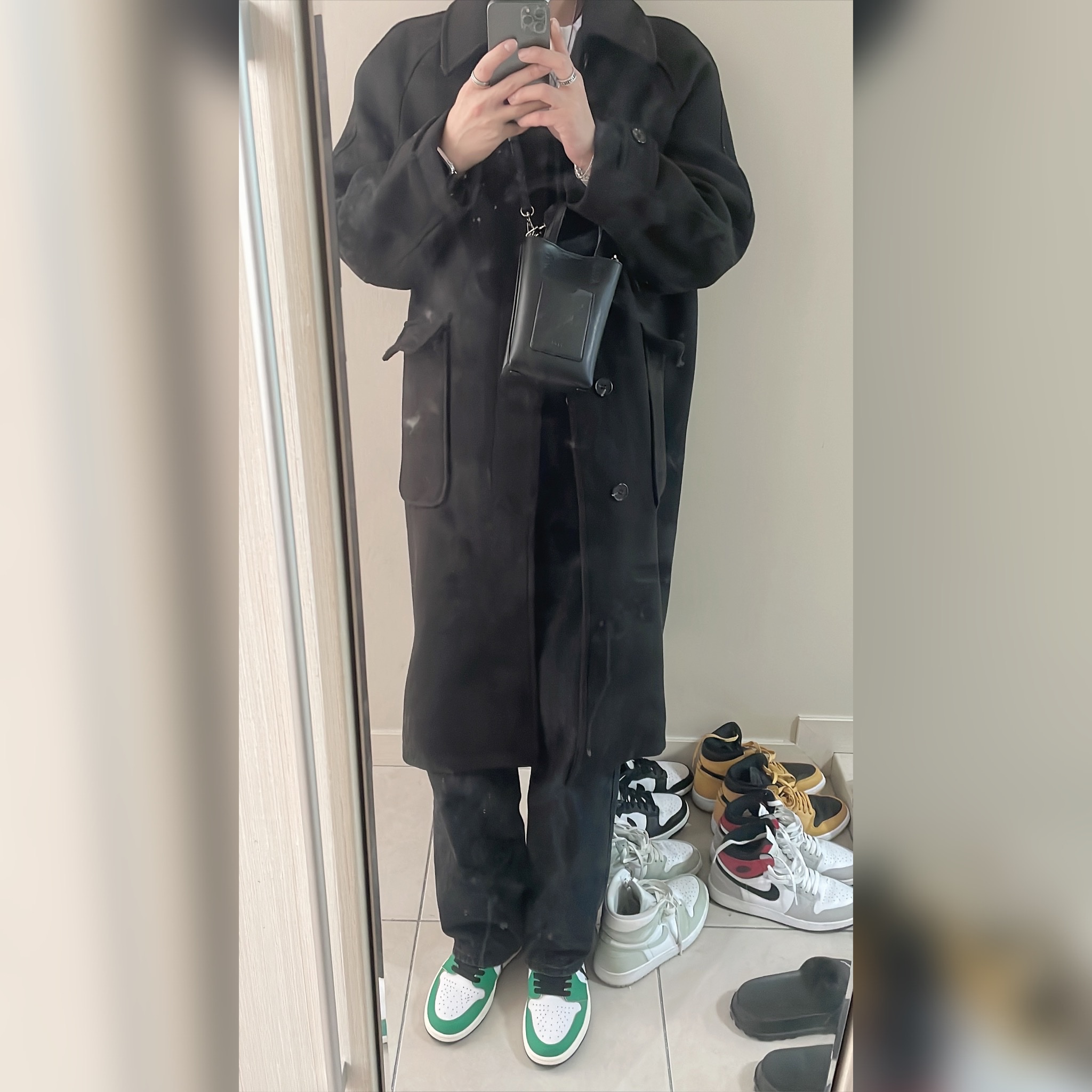 (W) Jordan 1 Retro High OG Lucky Green 착용 스타일 - 3