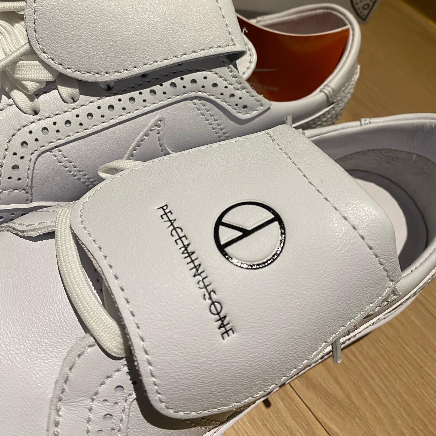 Nike x Peaceminusone Kwondo1 White 착용 스타일 - 3