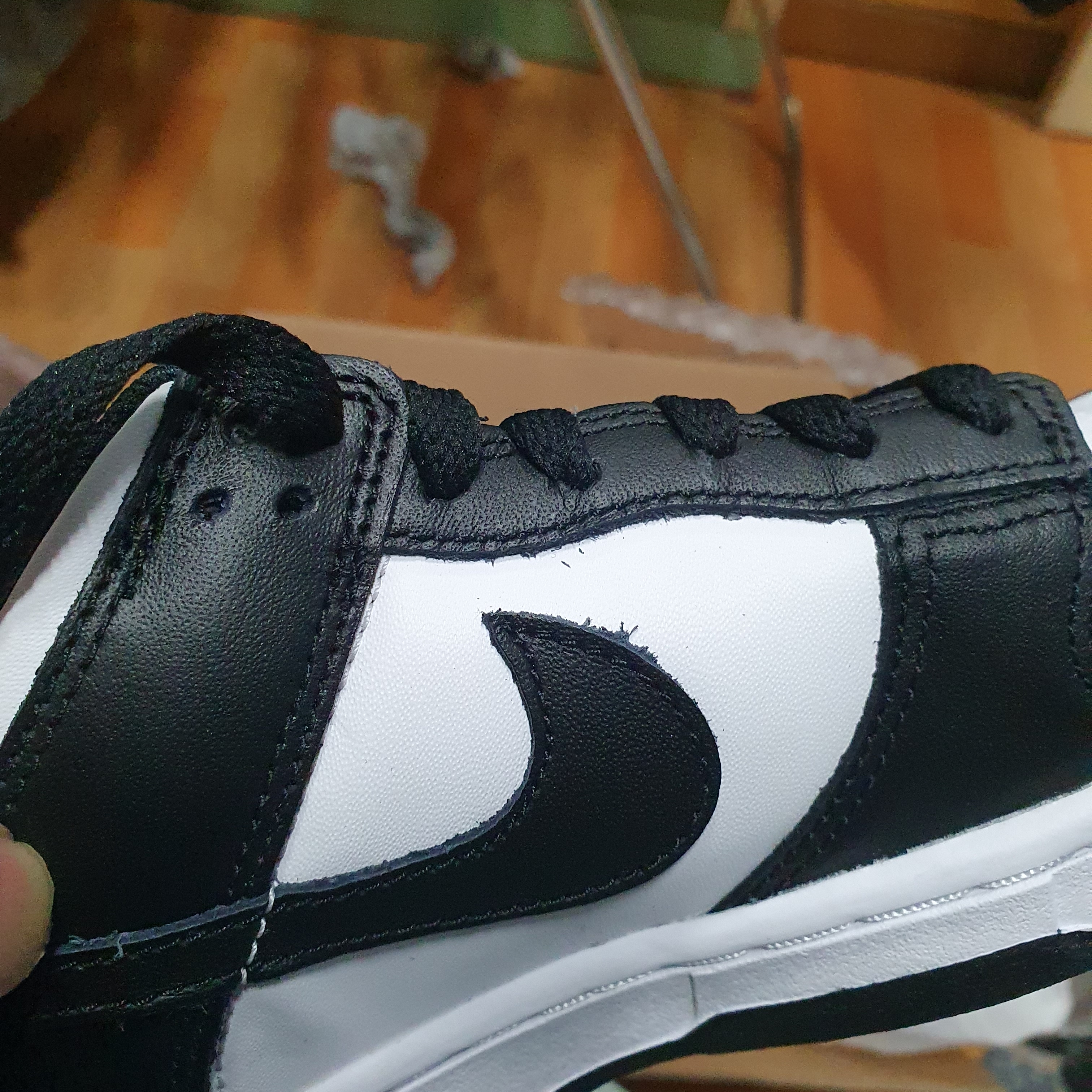 Nike Dunk Low Retro Black 착용 스타일 - 2