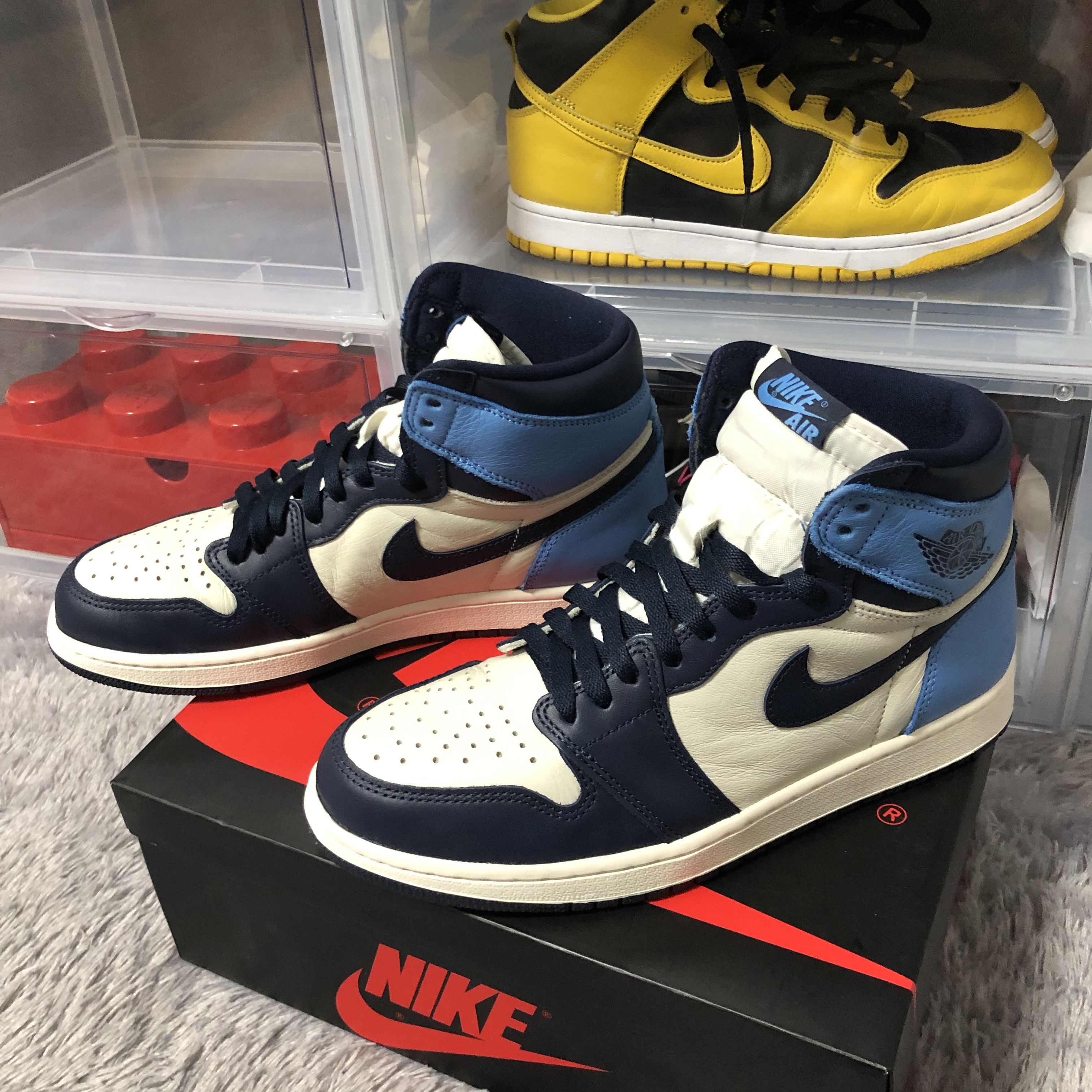 Jordan 1 Retro High Obsidian UNC 착용 스타일