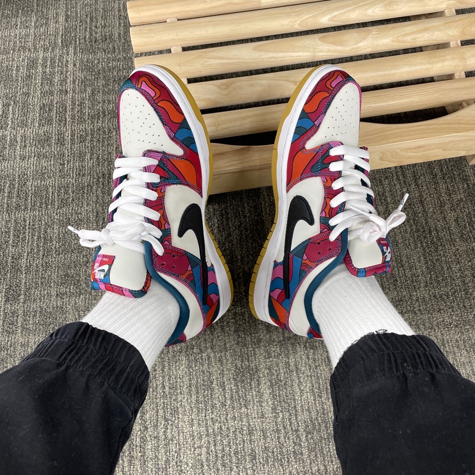 Nike x Parra SB Dunk Low Pro Abstract Art 착용 스타일 - 1