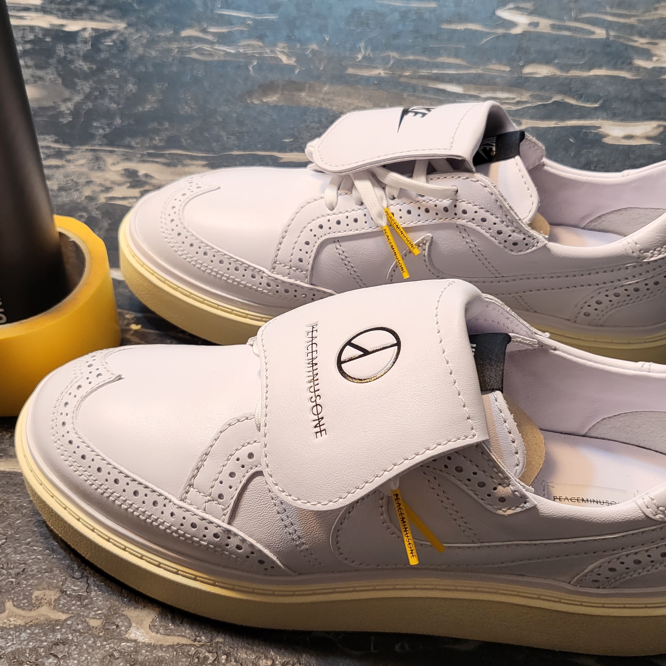Nike x Peaceminusone Kwondo1 White 착용 스타일 - 5
