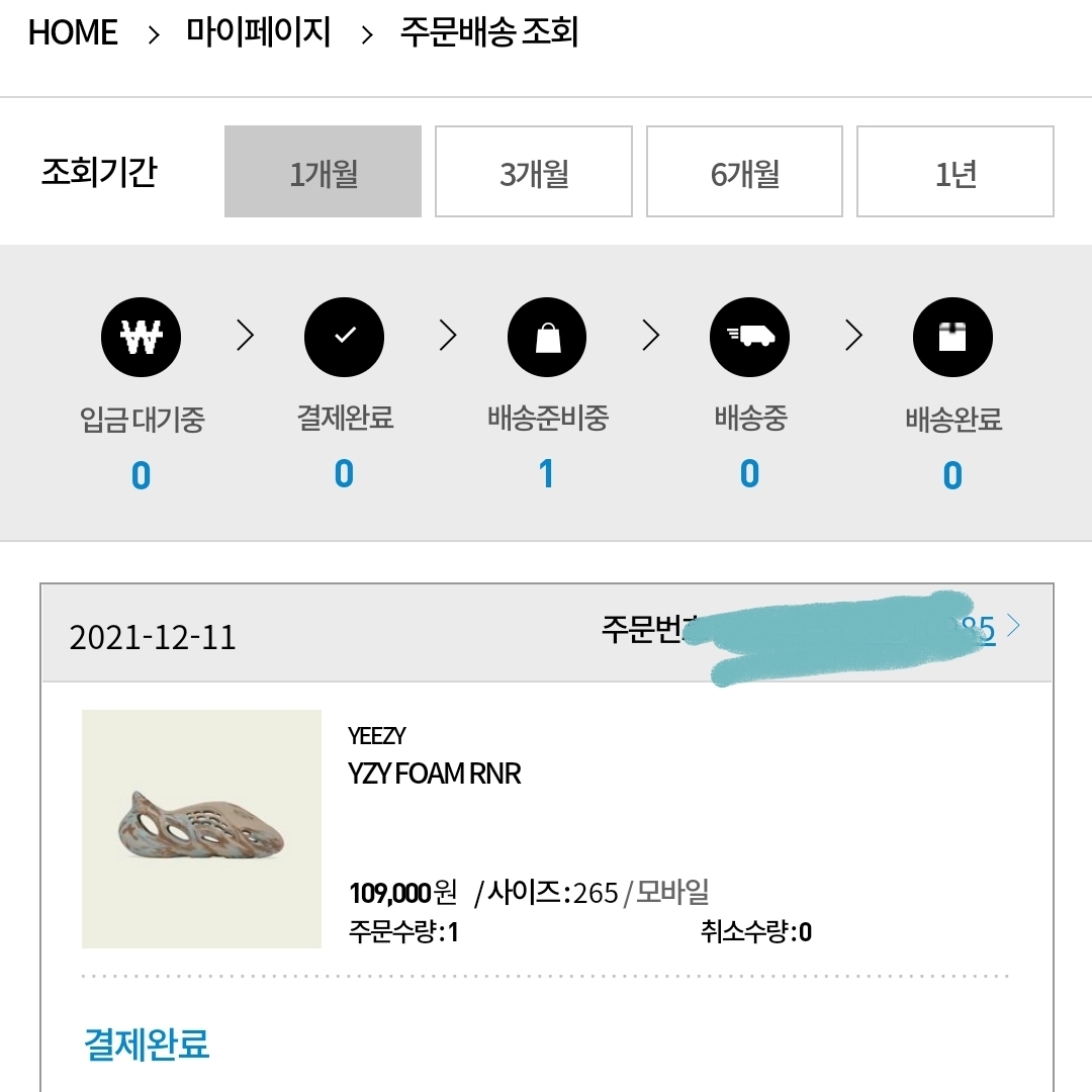 Adidas Yeezy Foam RNNR MX Sand Grey 착용 스타일 - 1