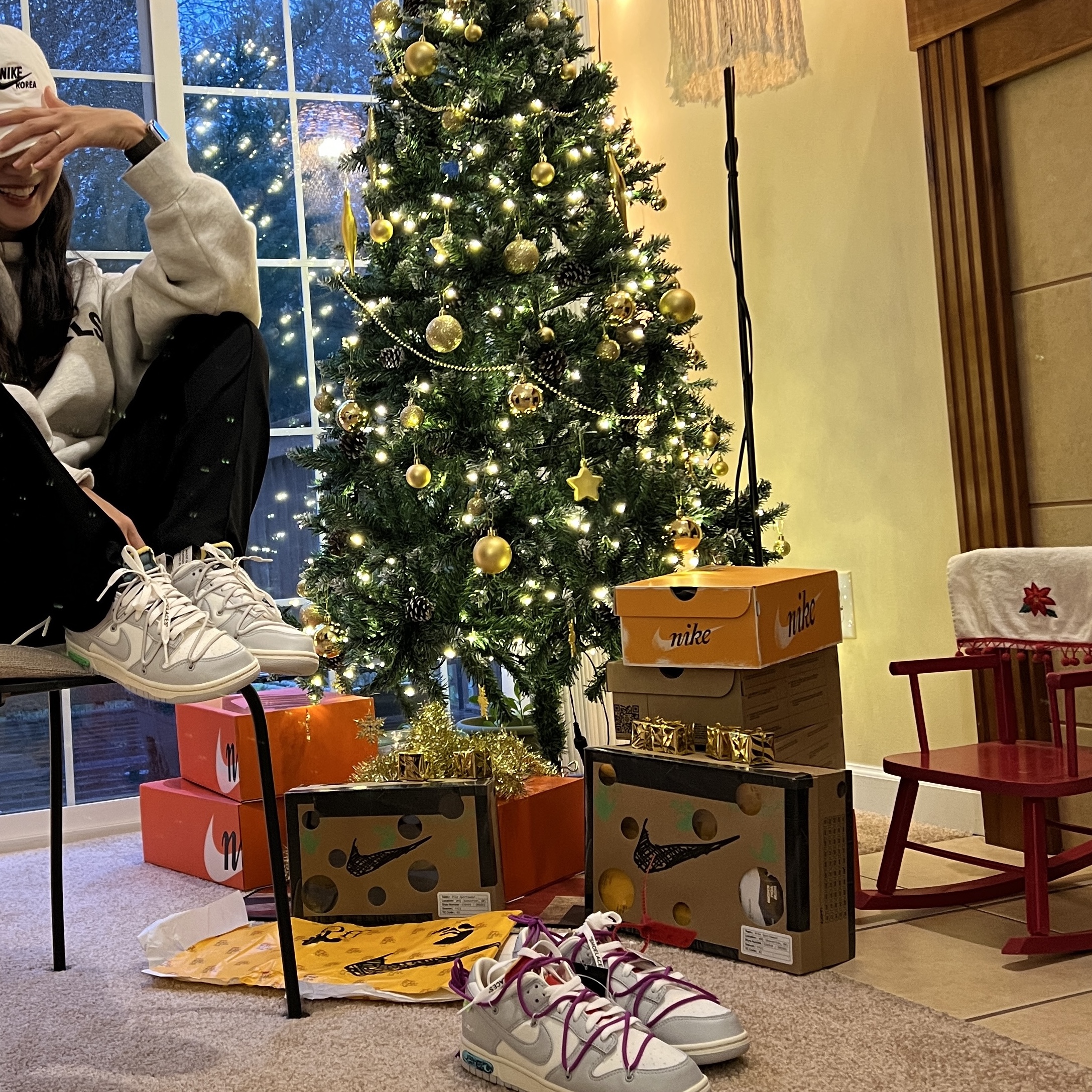 Nike x Off-White Dunk Low The 50 - Lot 42, Nike x Off-White Dunk Low The 50 - Lot 45 착용 스타일 - 2