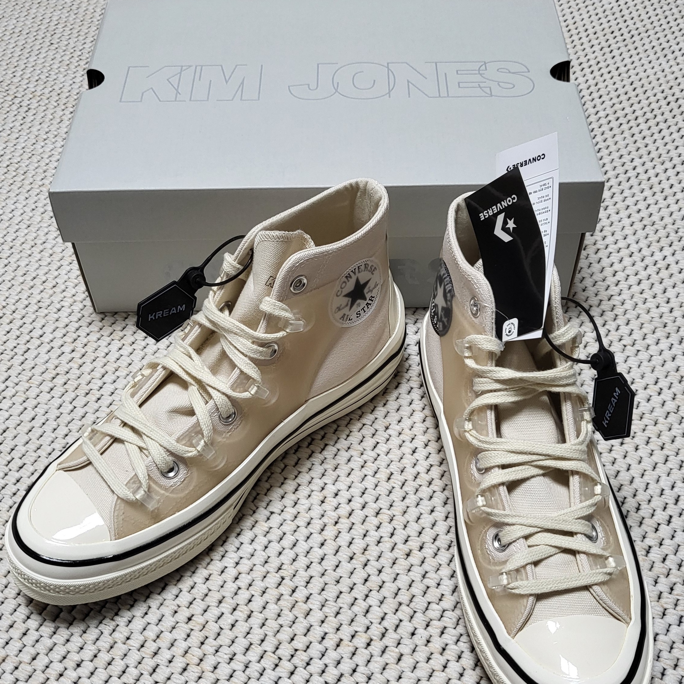 Converse x Kim Jones Chuck 70 Utility Wave High Natural Ivory 착용 스타일 - 1