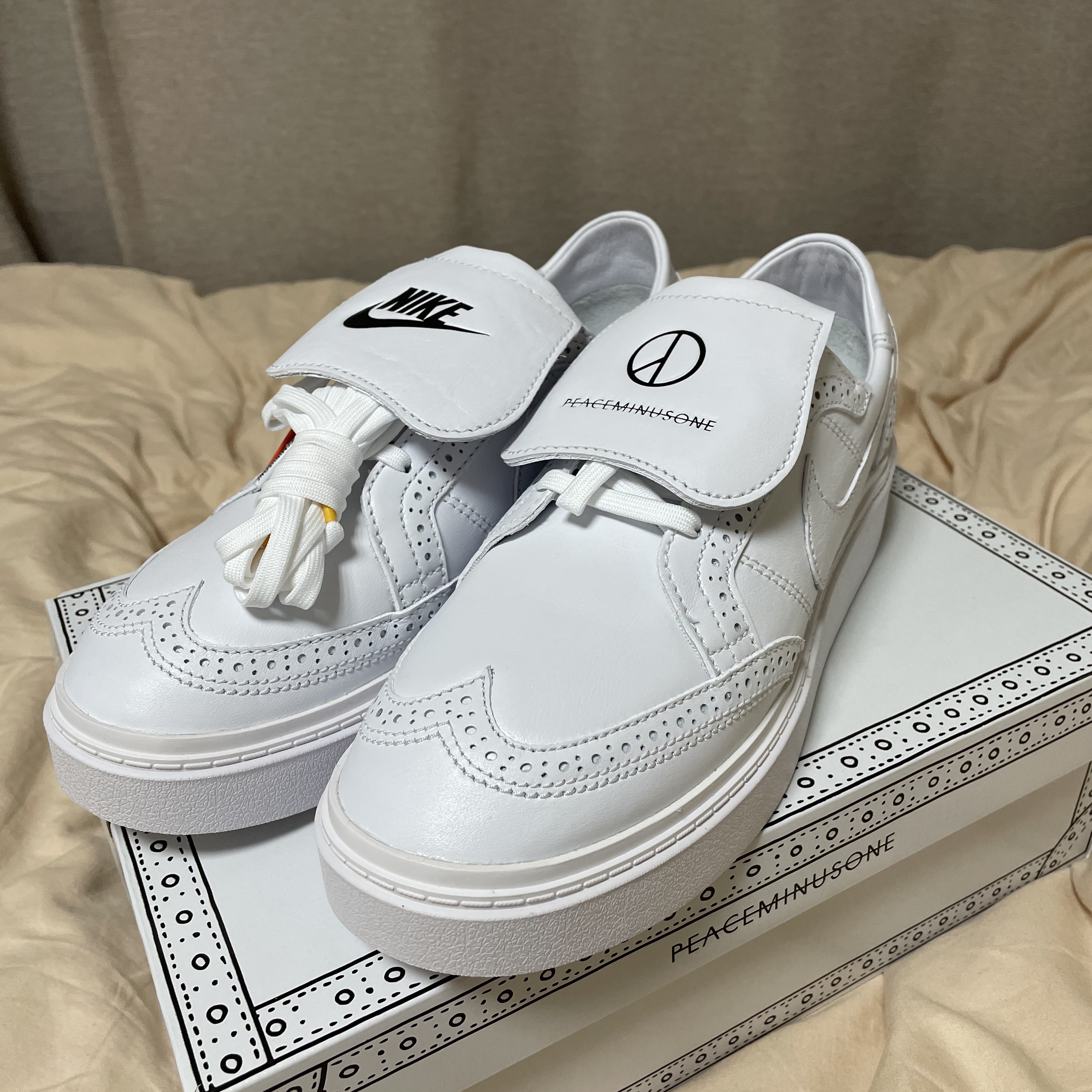 Nike x Peaceminusone Kwondo1 White 착용 스타일