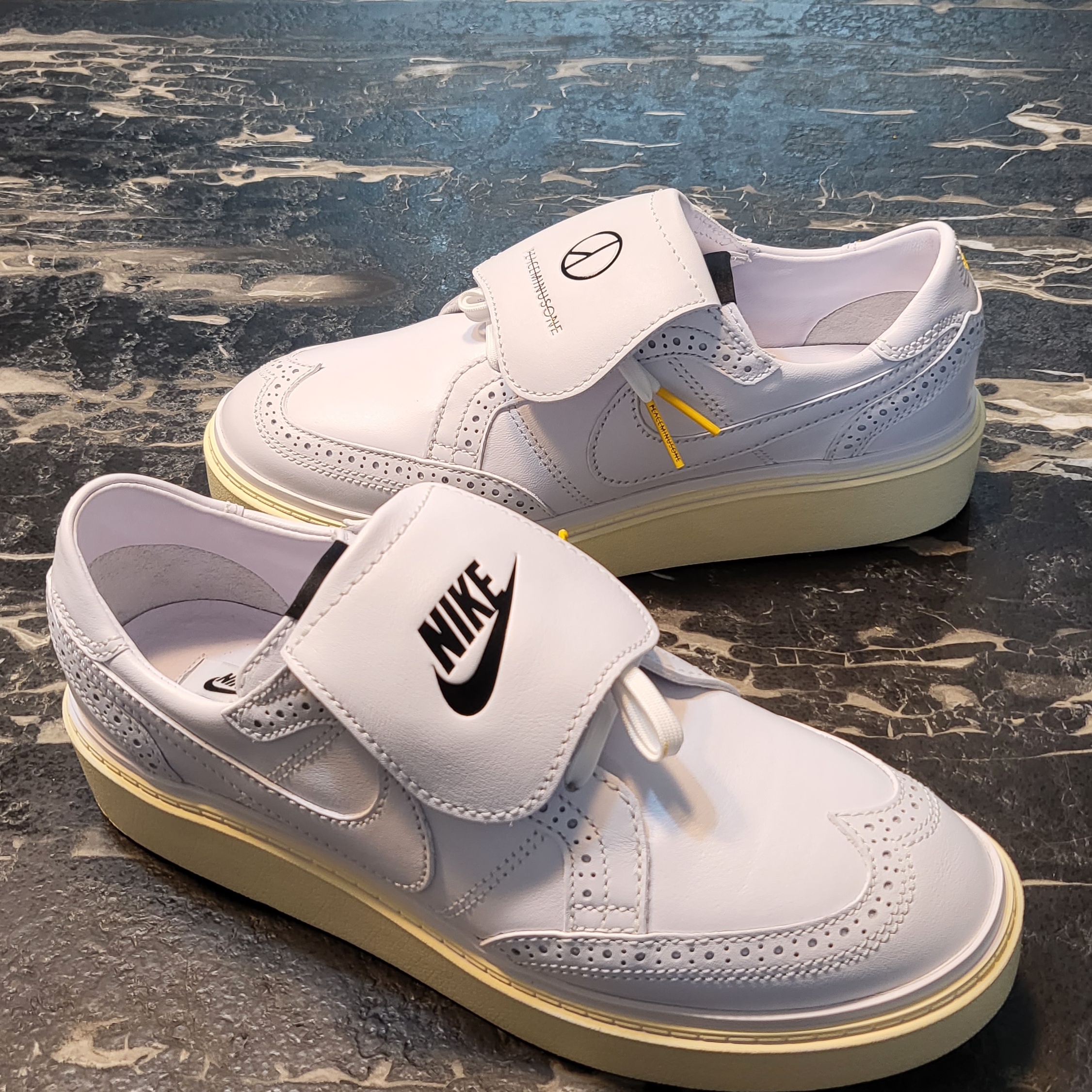 Nike x Peaceminusone Kwondo1 White 착용 스타일 - 4