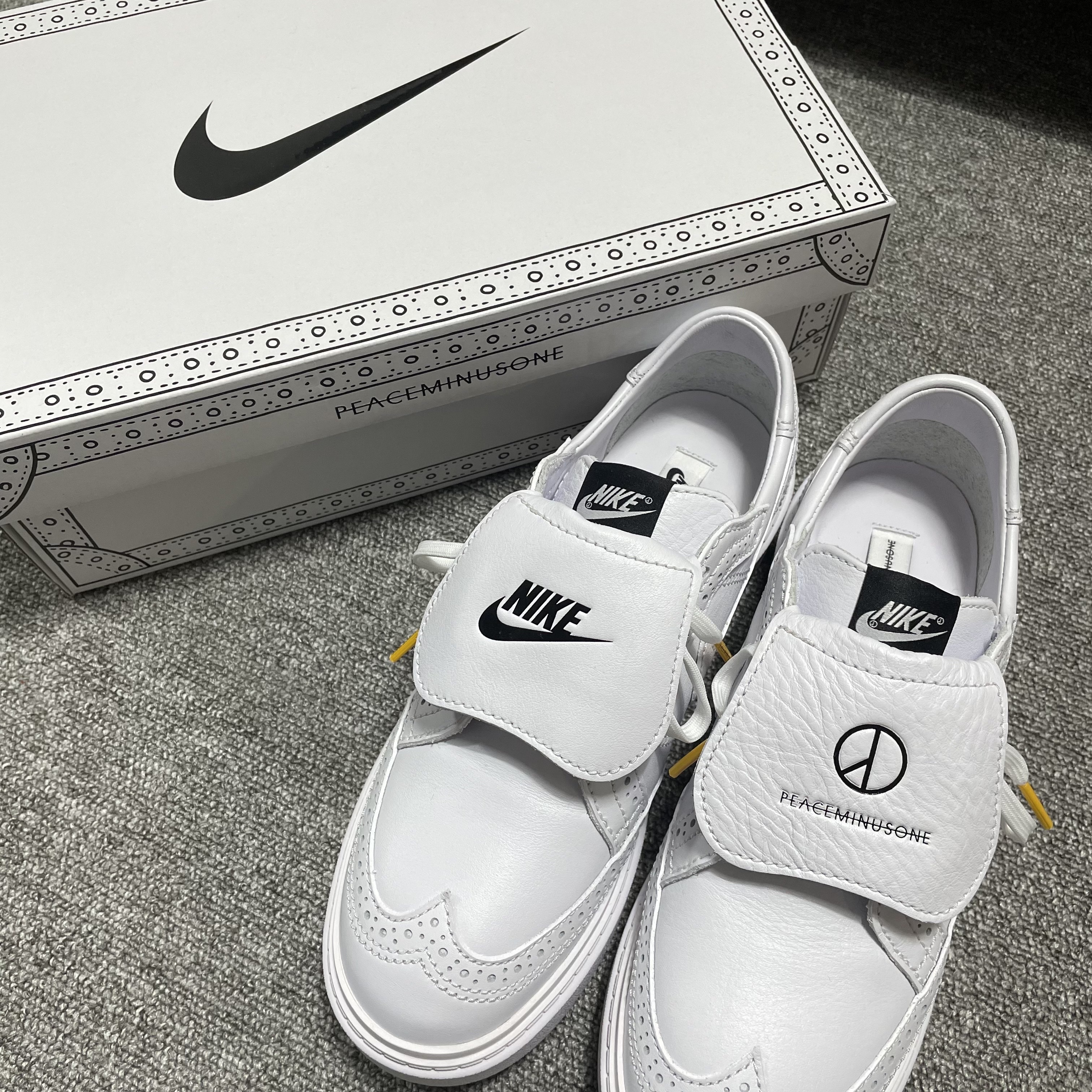 Nike x Peaceminusone Kwondo1 White 착용 스타일 - 2