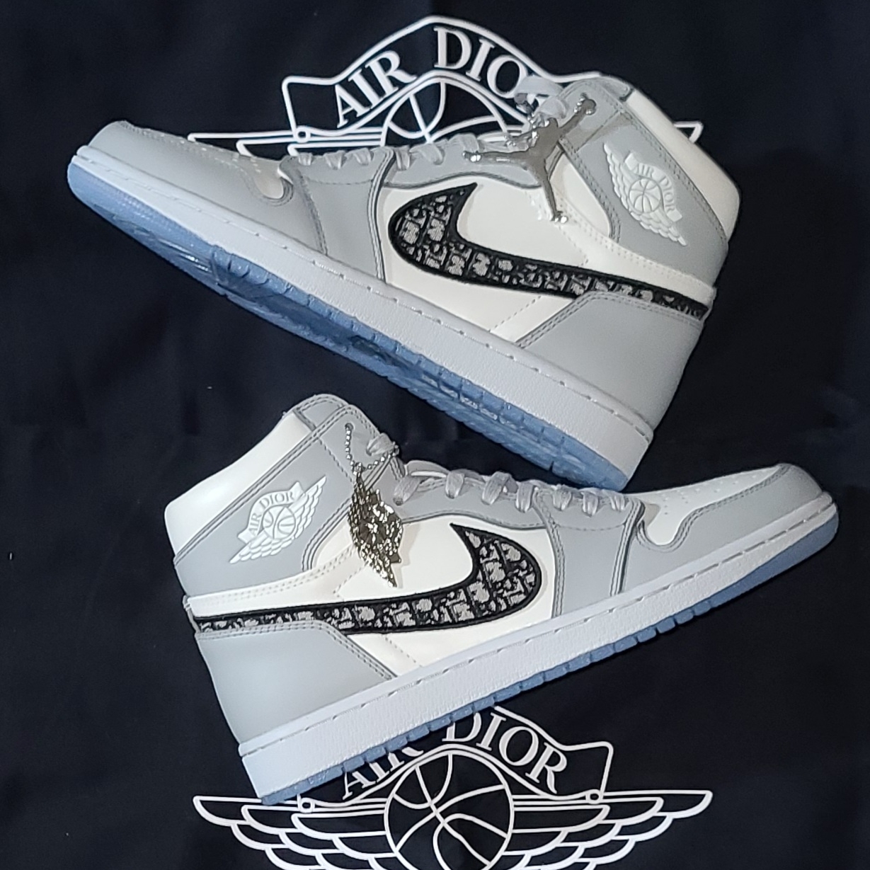 Jordan 1 x Dior High OG 착용 스타일 - 1