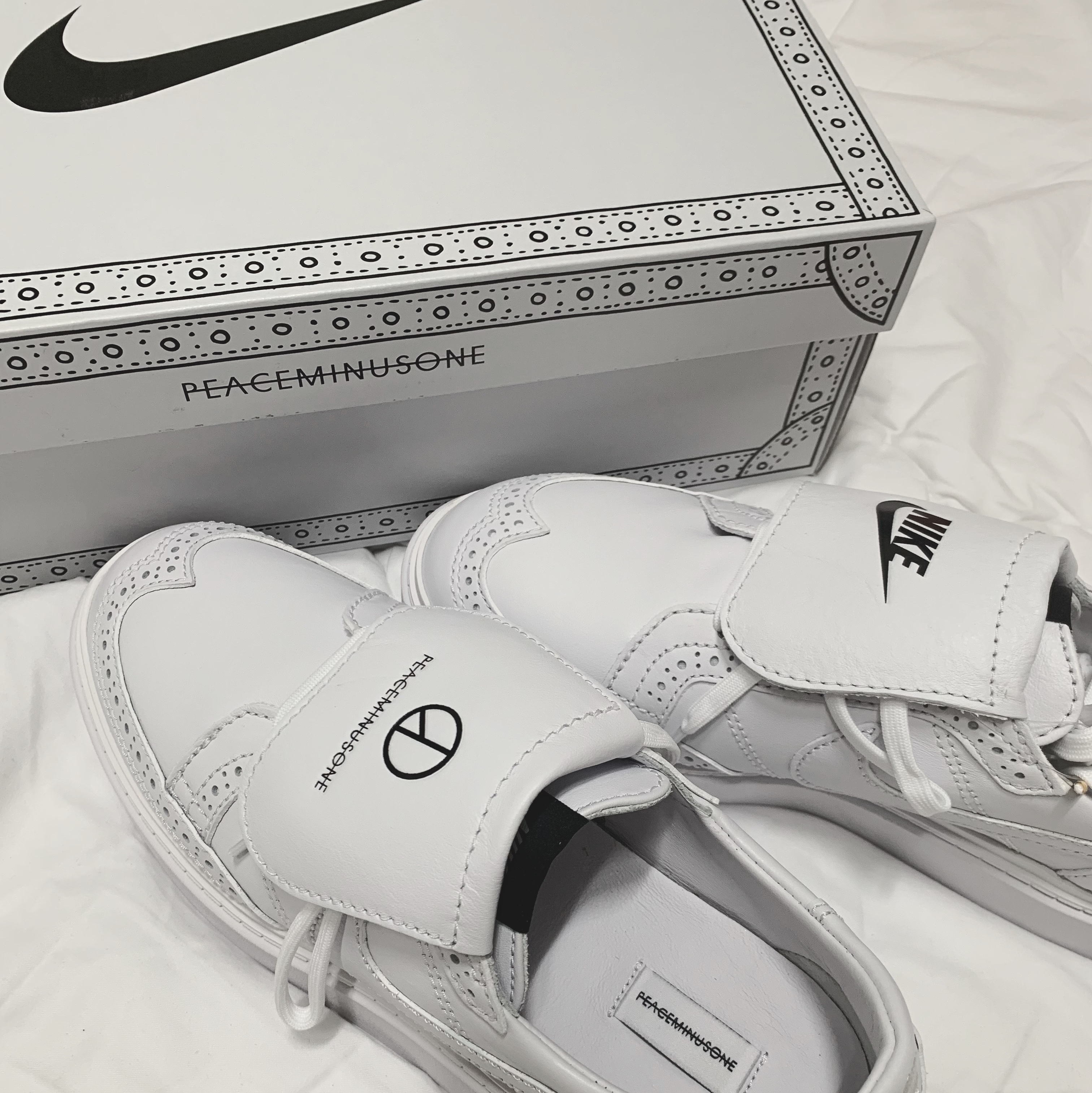 Nike x Peaceminusone Kwondo1 White 착용 스타일 - 1