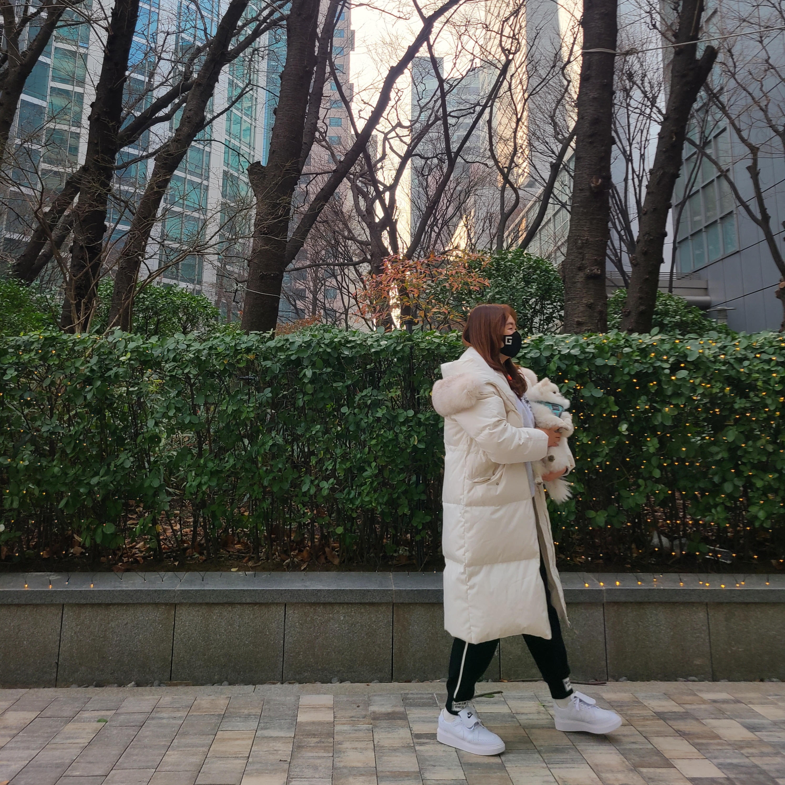 Nike x Peaceminusone Kwondo1 White, Stussy Stock DSM London Crew Ash Heather 2021 착용 스타일 - 2