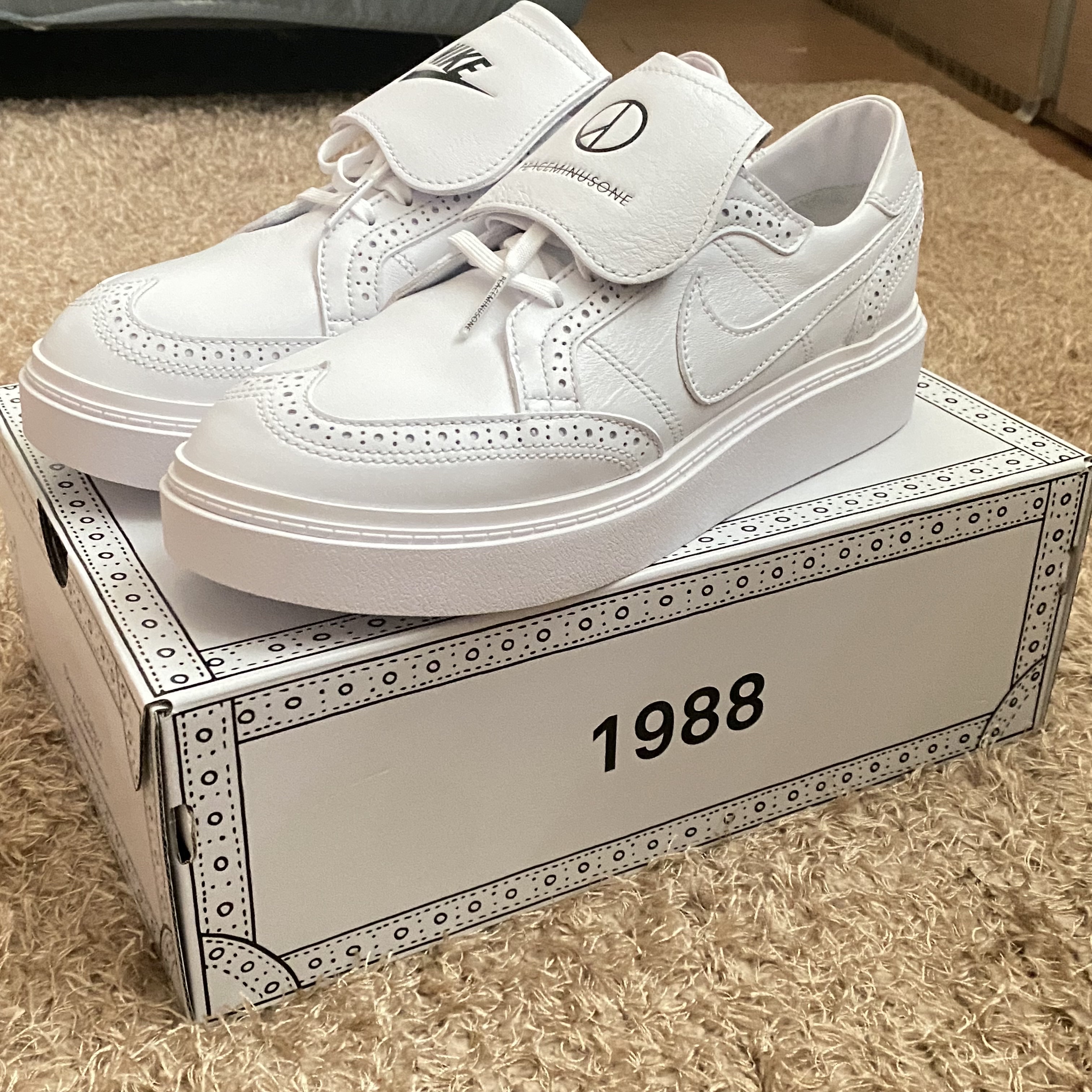 Nike x Peaceminusone Kwondo1 White 착용 스타일