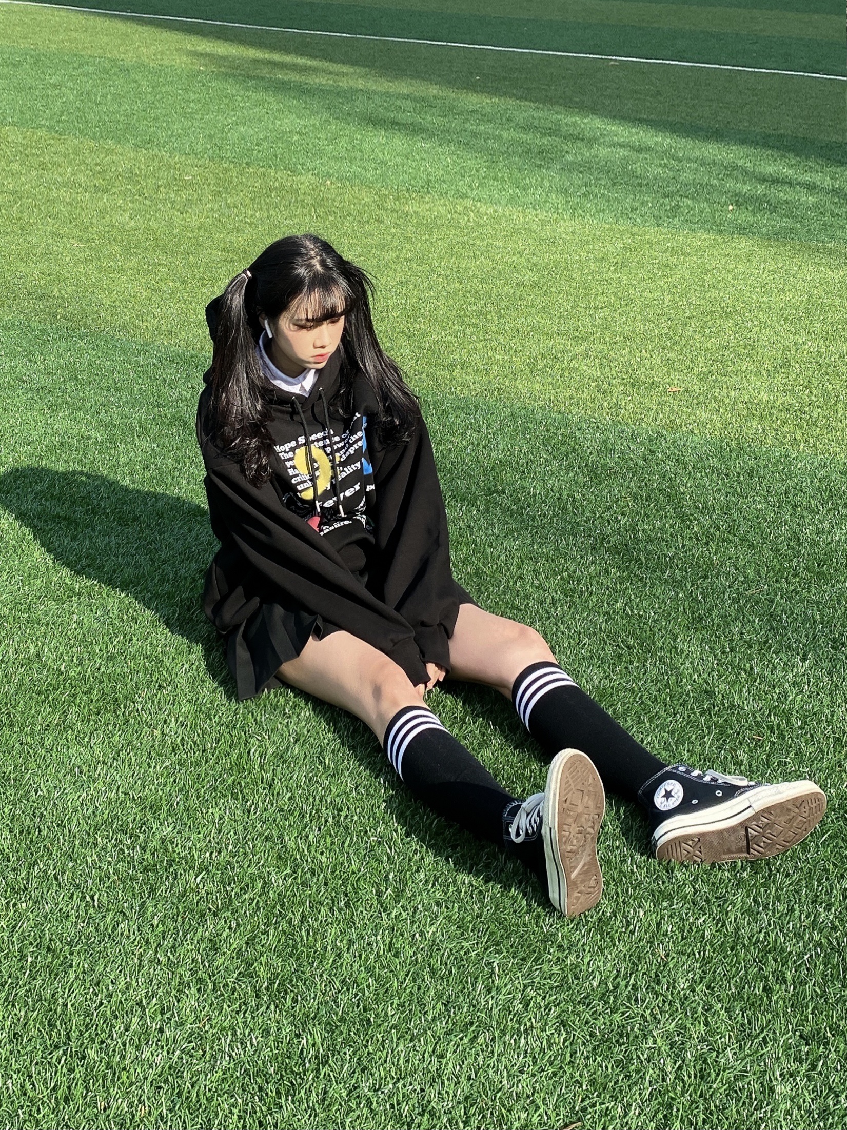 Converse Chuck 70 Hi Black 착용 스타일 - 2