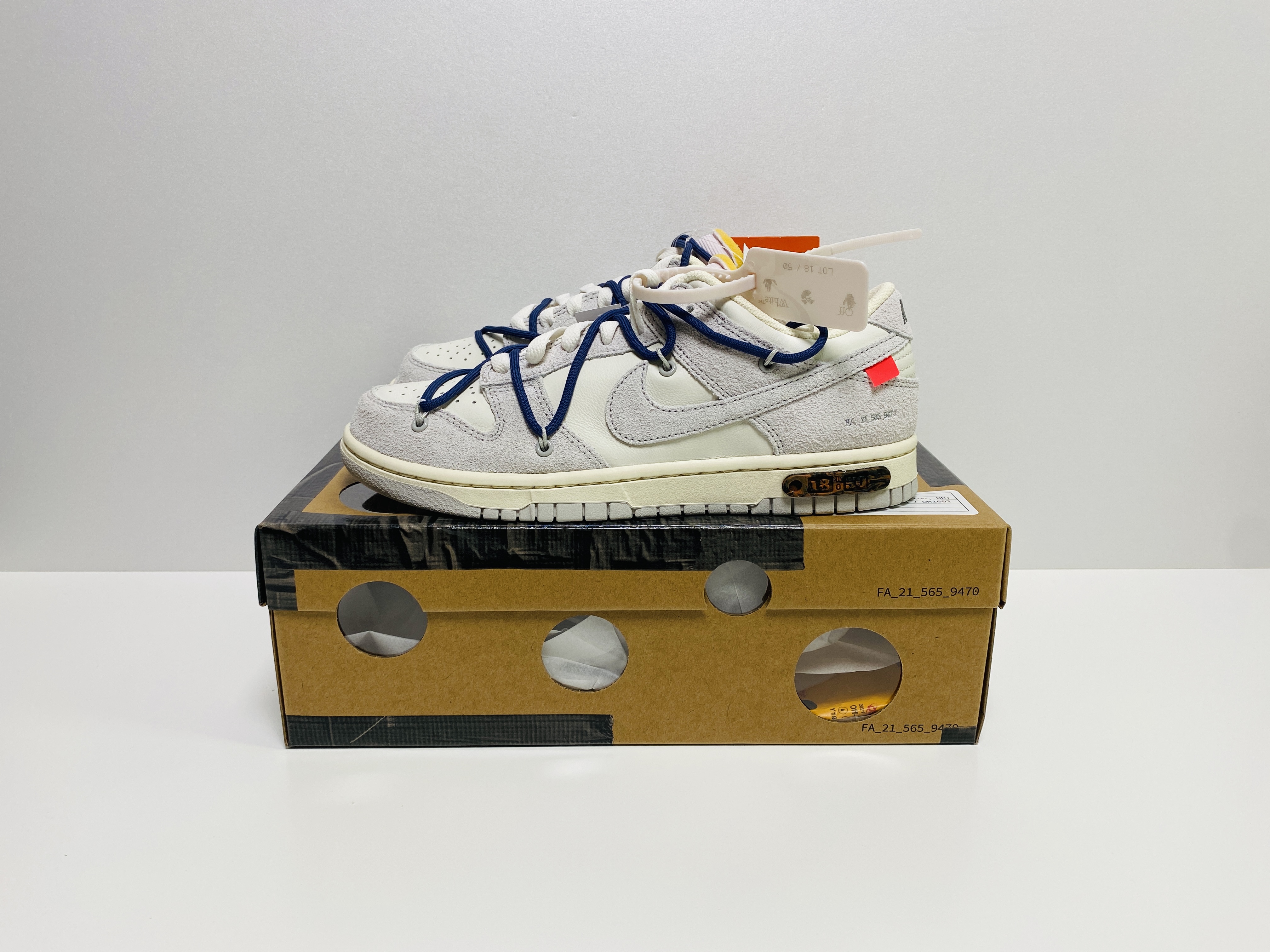 Nike x Off-White Dunk Low The 50 - Lot 18 착용 스타일 - 1