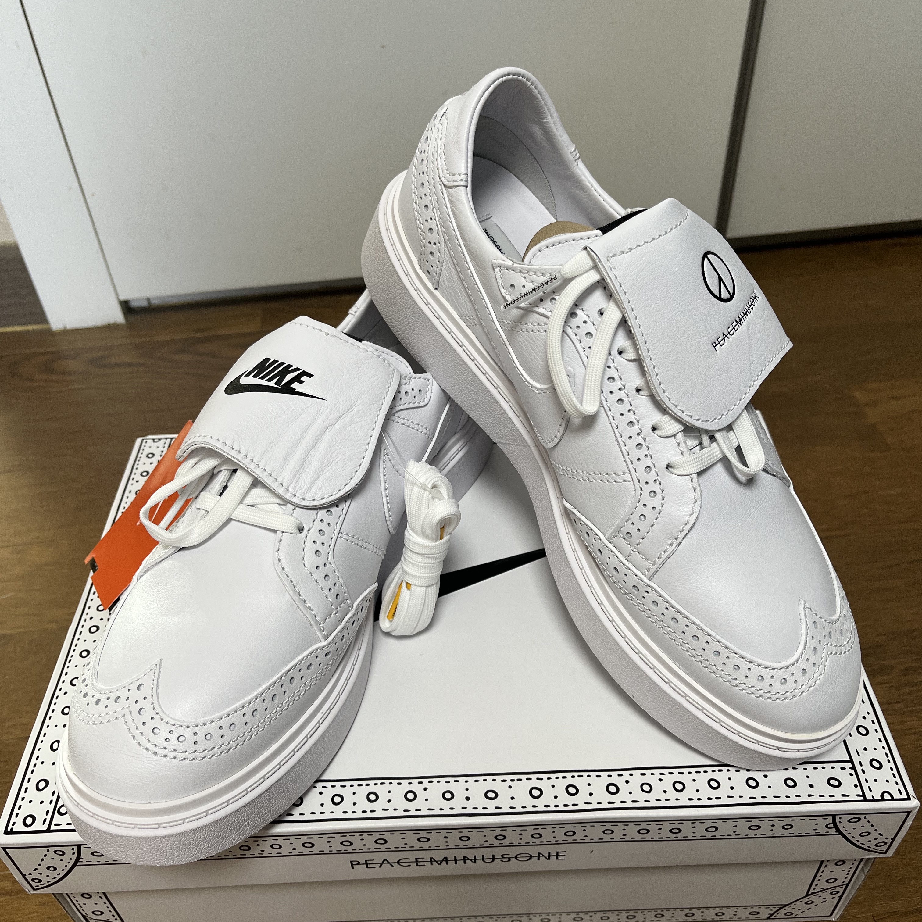 Nike x Peaceminusone Kwondo1 White 착용 스타일